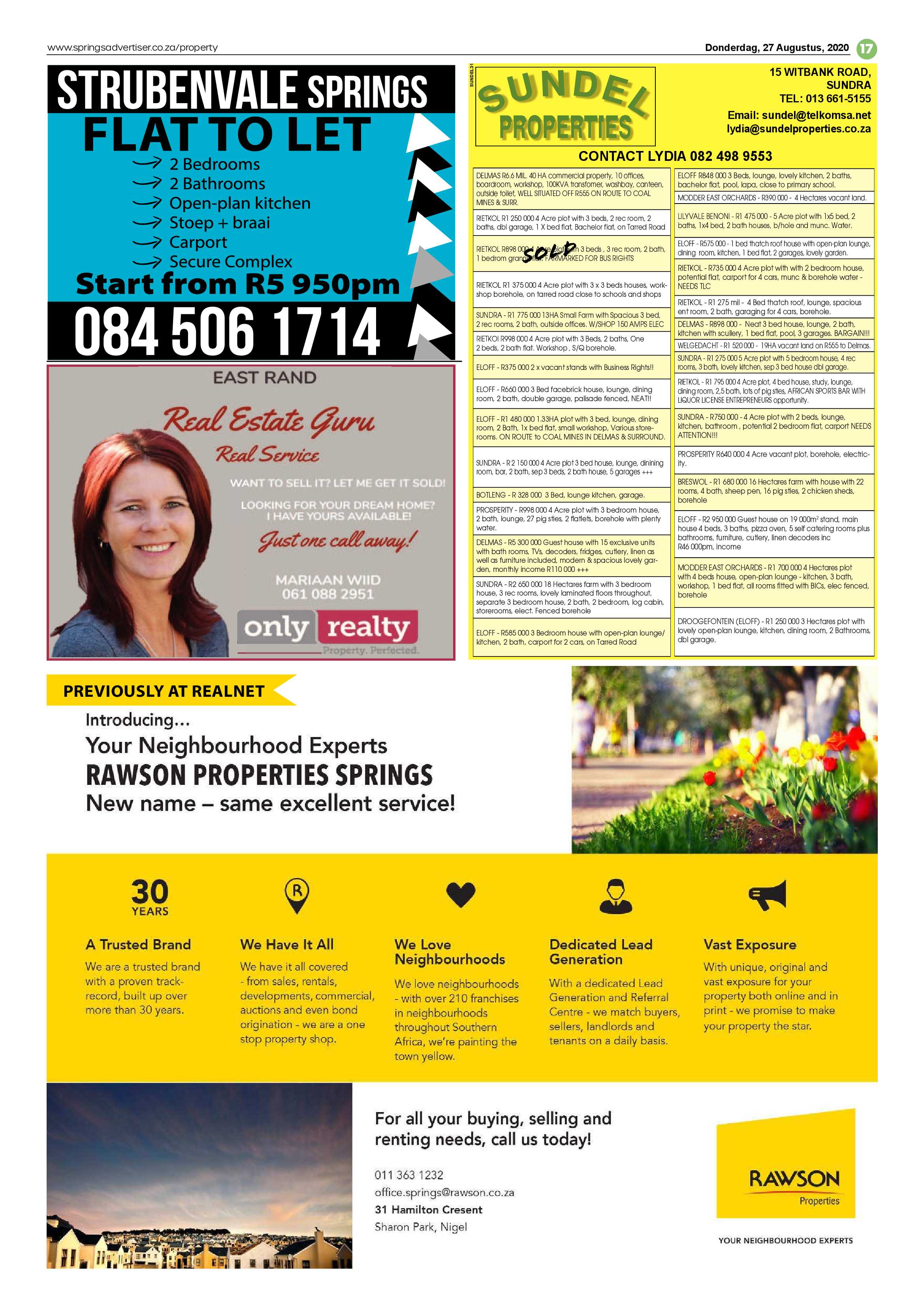 Springs Advertiser 27 August 2020 page 17