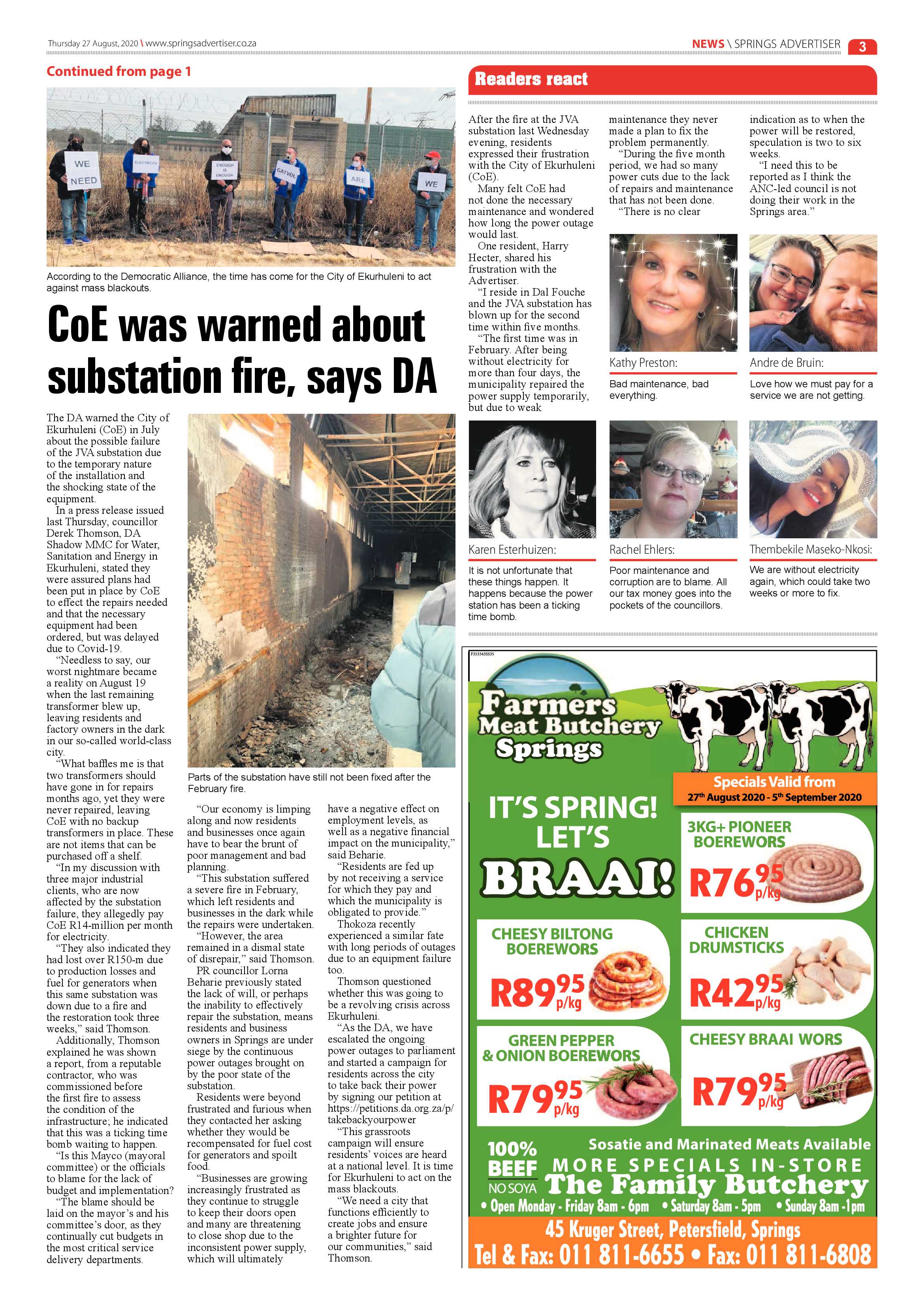 Springs Advertiser 27 August 2020 page 3