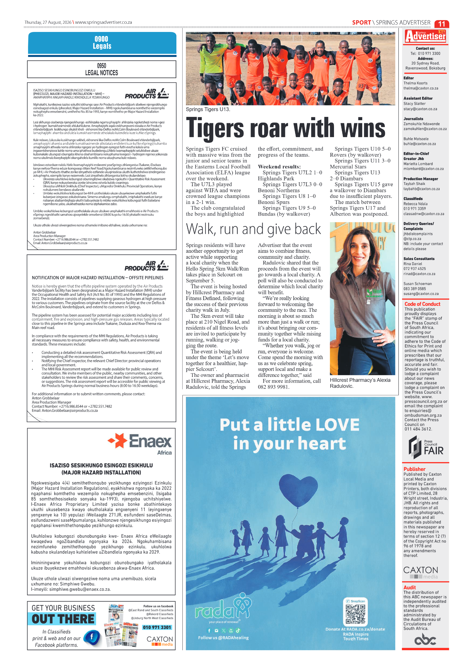Springs Advertiser 27 August 2026 page 11
