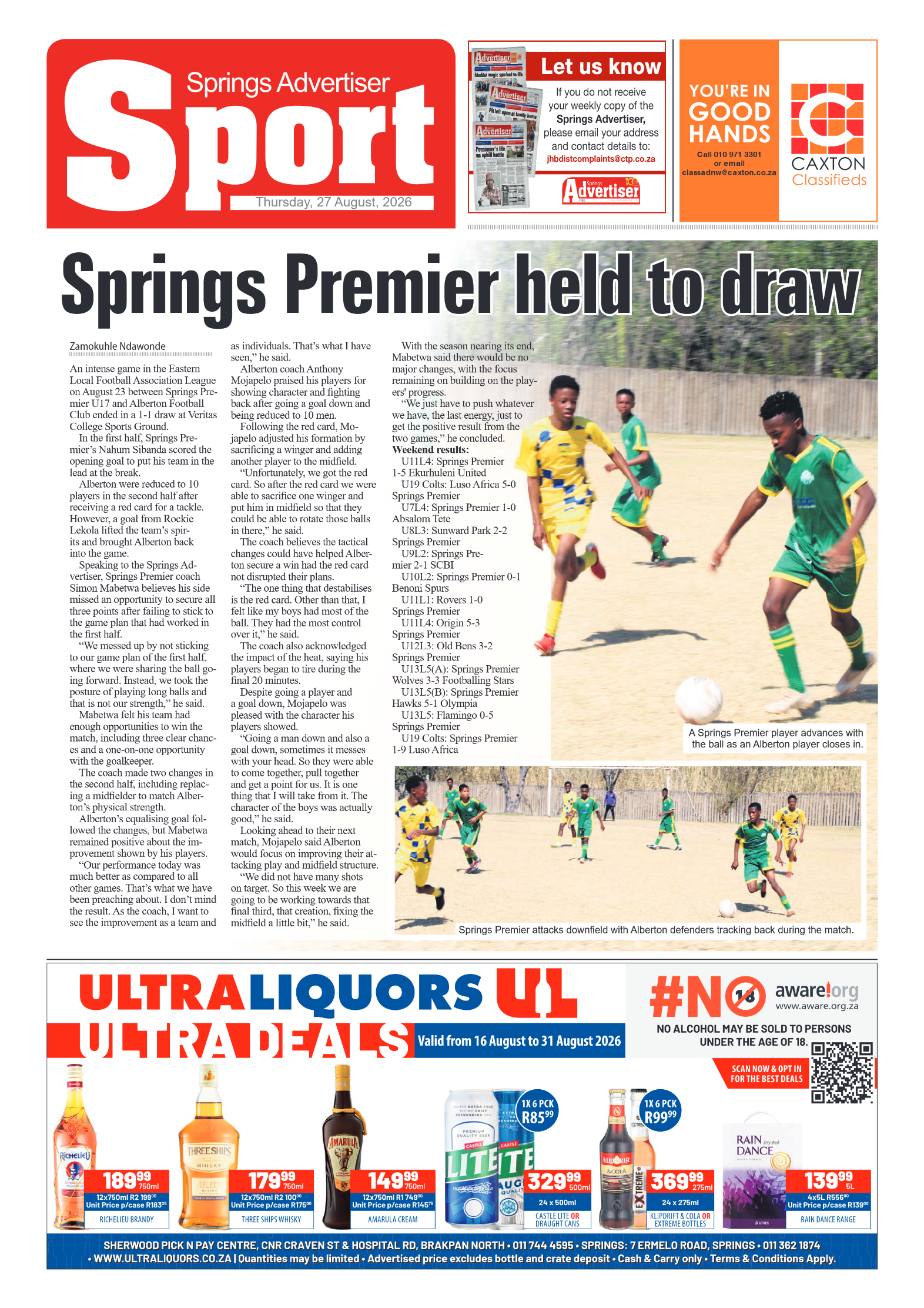 Springs Advertiser 27 August 2026 page 12