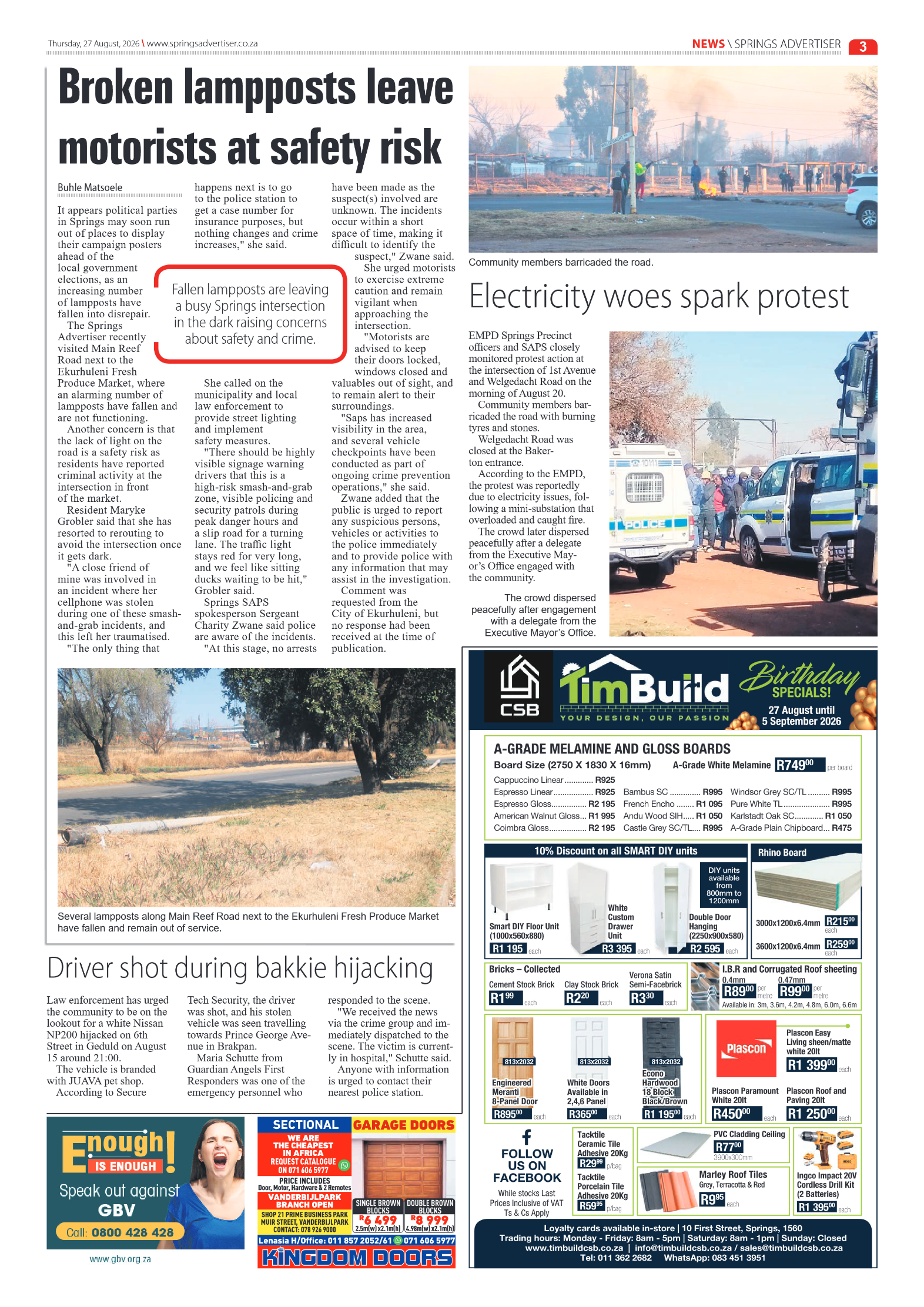Springs Advertiser 27 August 2026 page 3