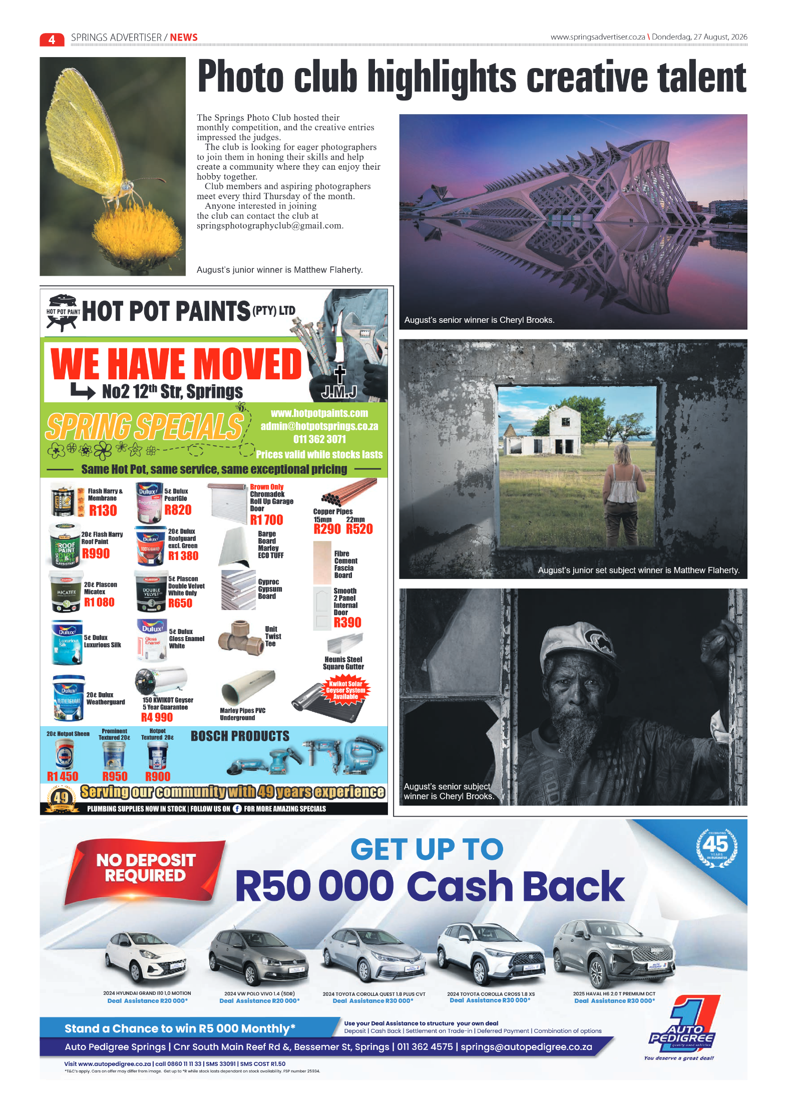 Springs Advertiser 27 August 2026 page 4