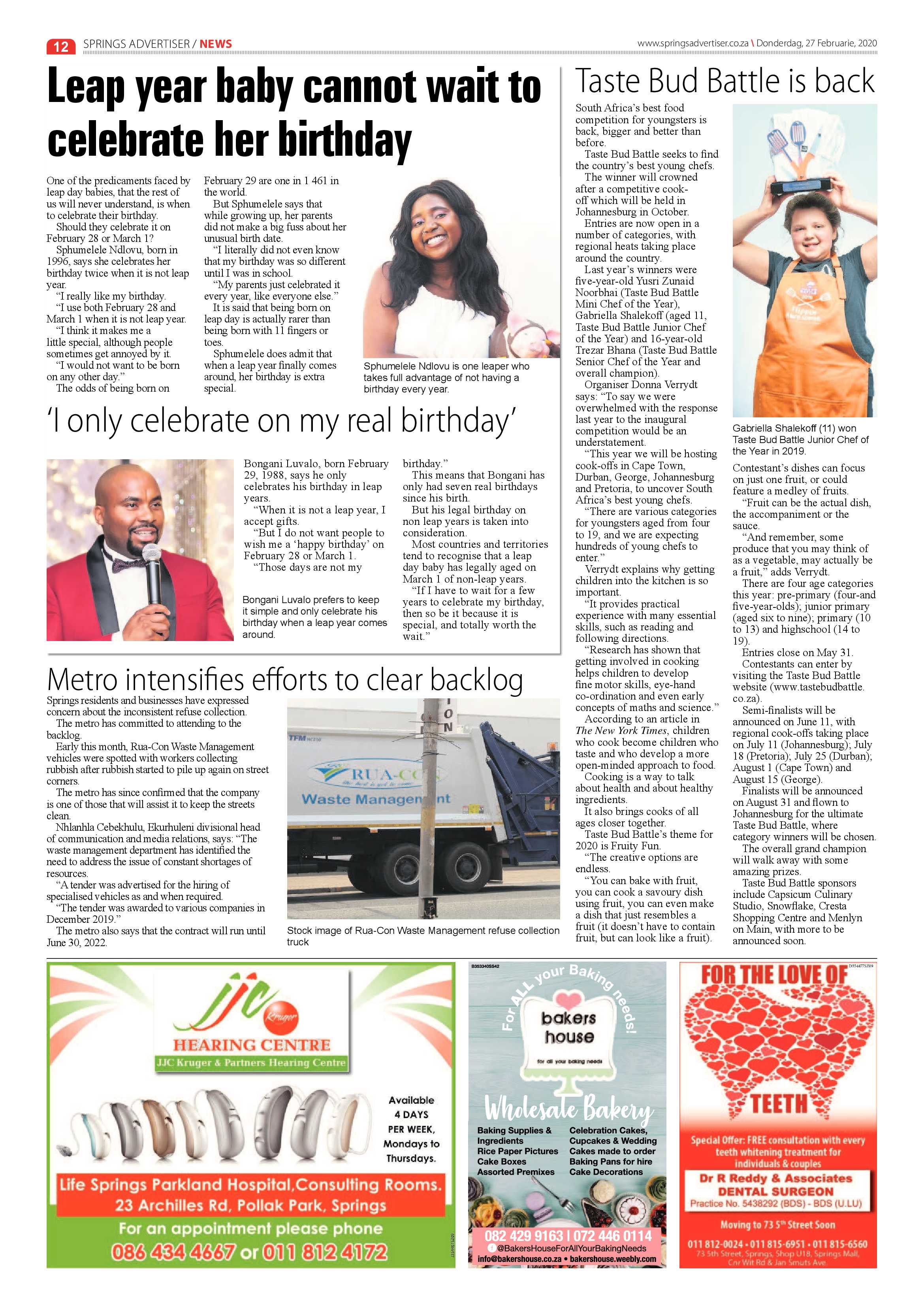 Springs Advertiser 27 February 2020 page 12