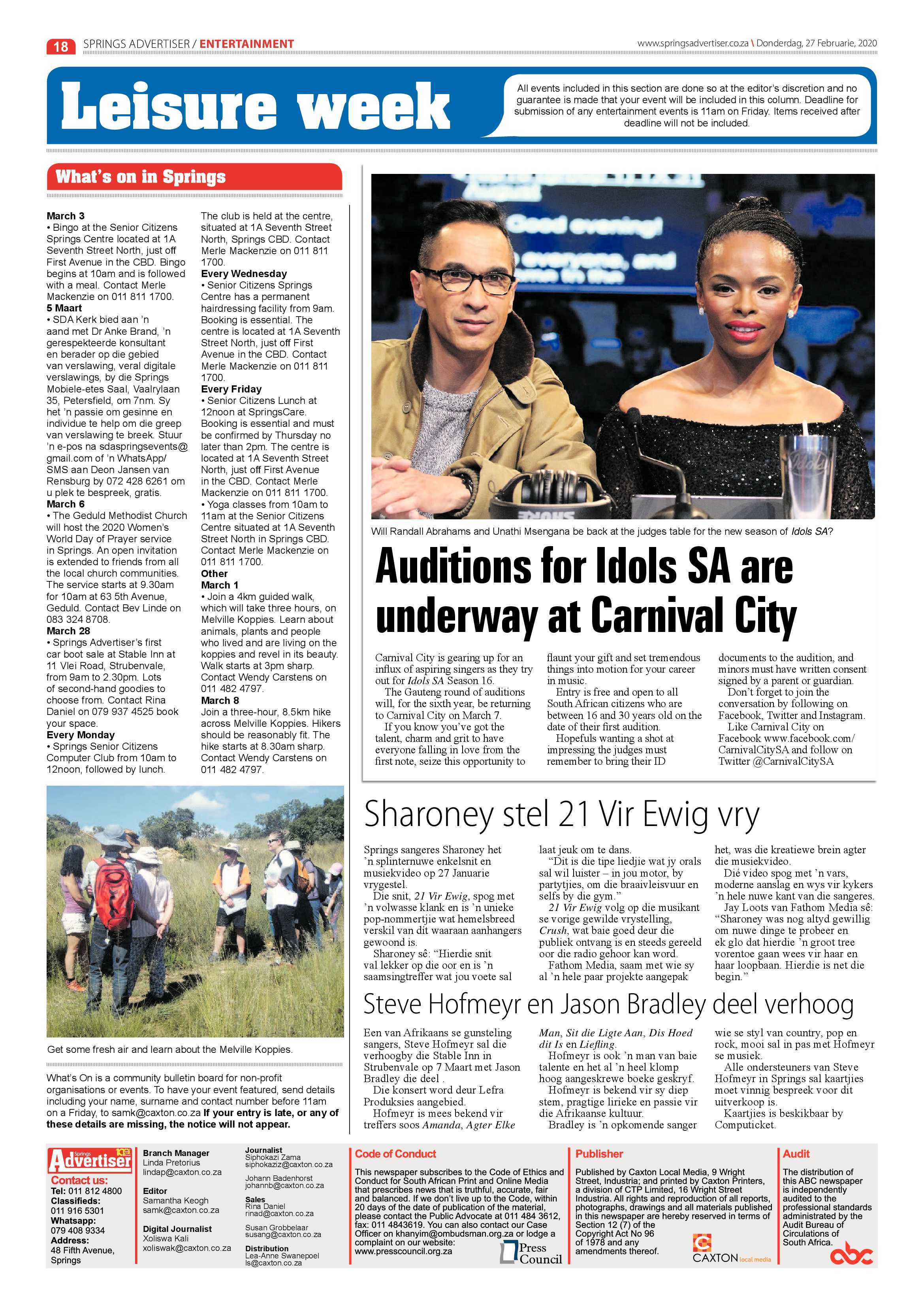 Springs Advertiser 27 February 2020 page 18