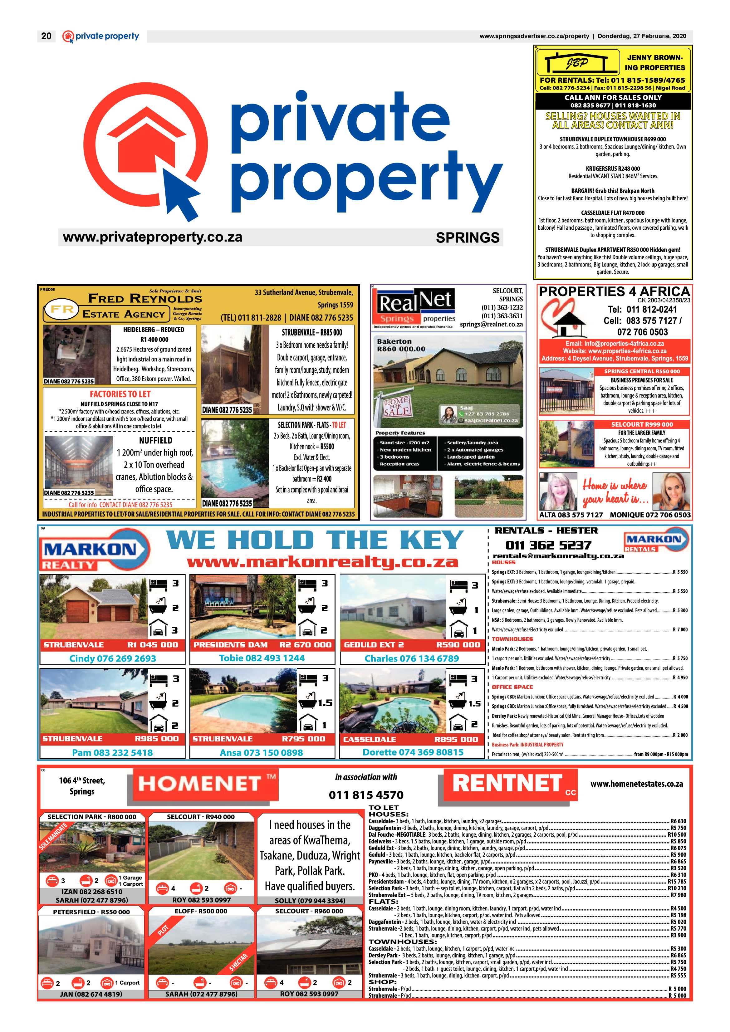 Springs Advertiser 27 February 2020 page 20