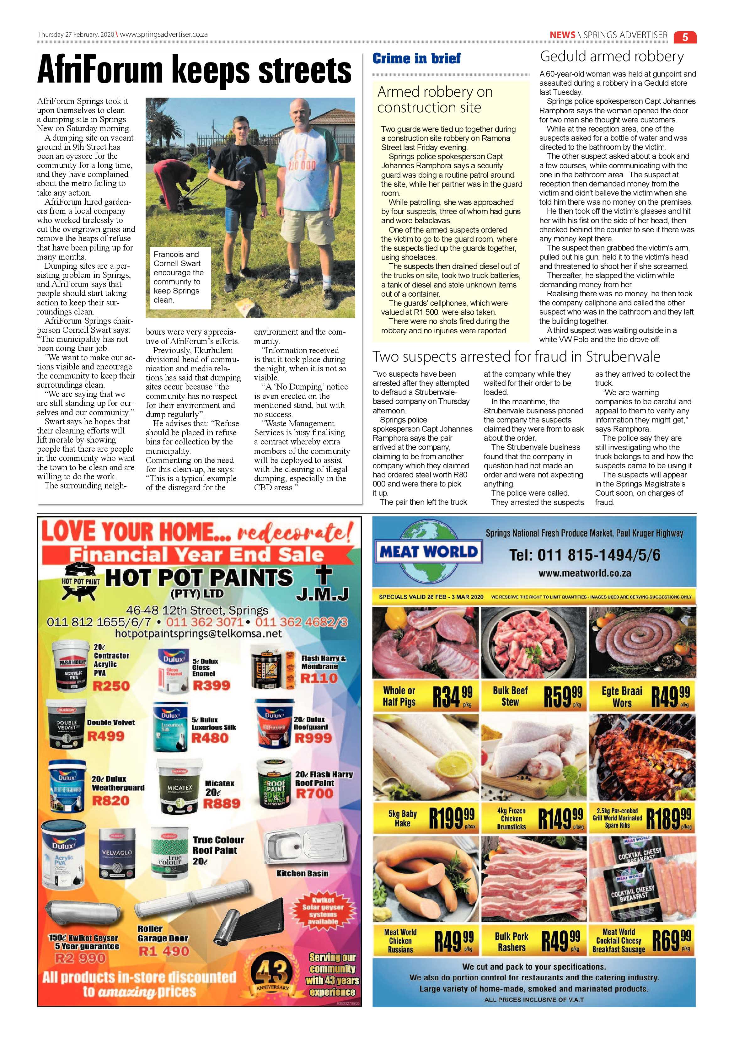 Springs Advertiser 27 February 2020 page 5
