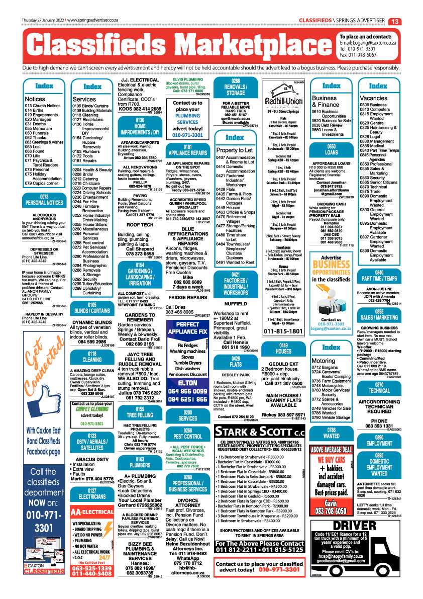 Springs Advertiser 27 January 2022 page 15