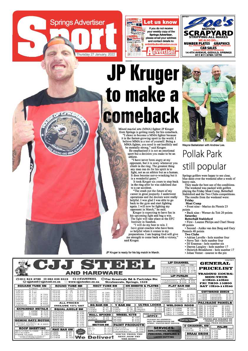 Springs Advertiser 27 January 2022 page 18