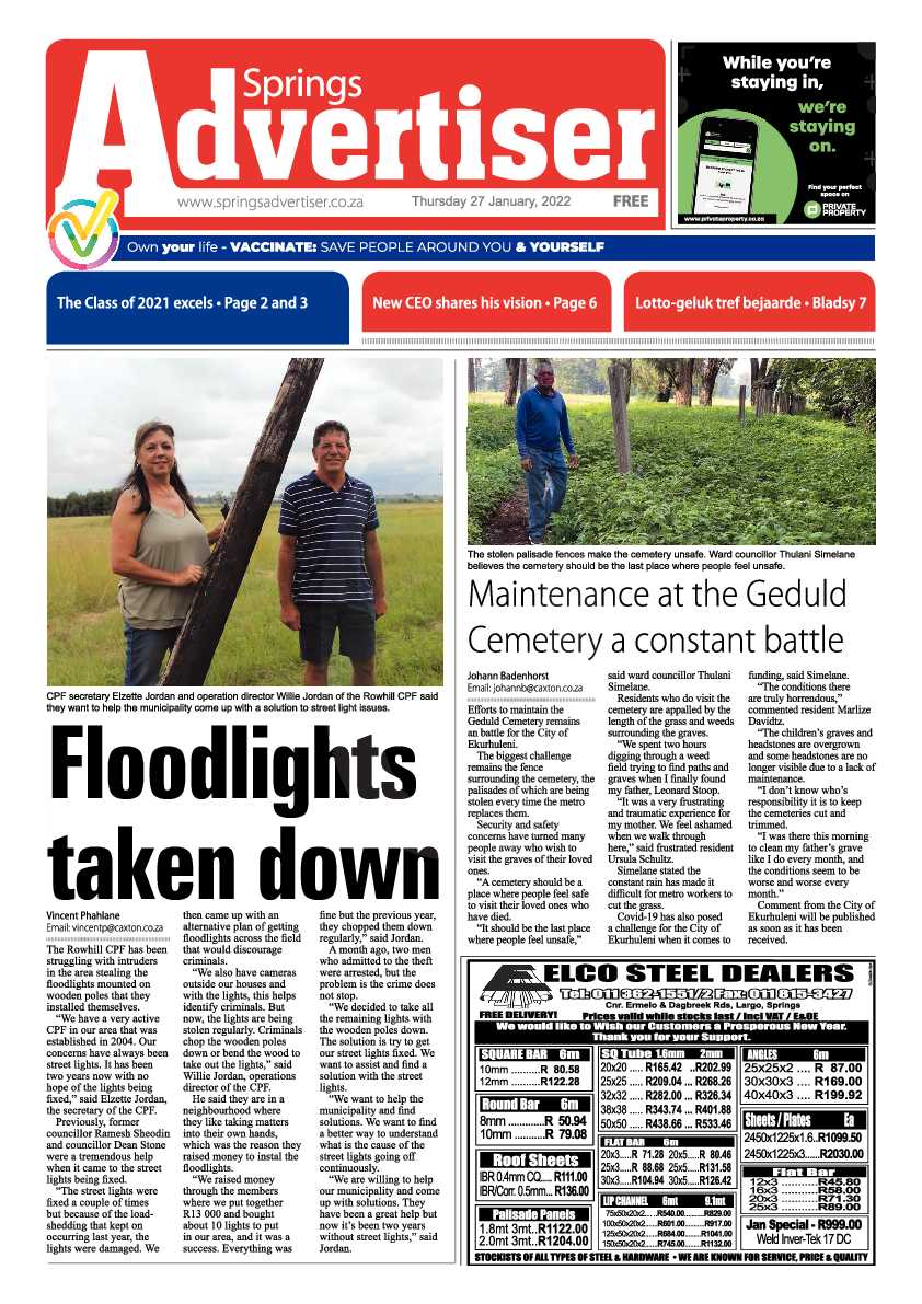 Springs Advertiser 27 January 2022 page 3