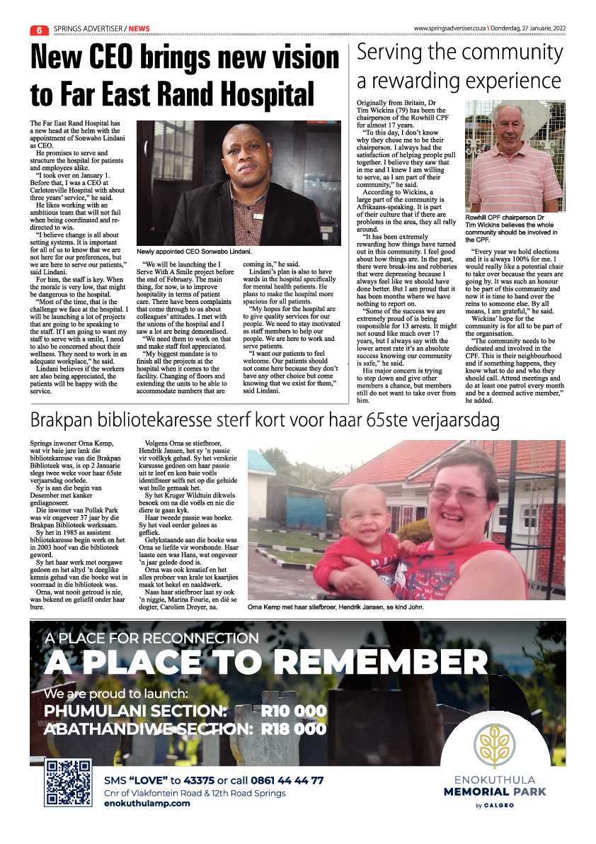 Springs Advertiser 27 January 2022 page 8