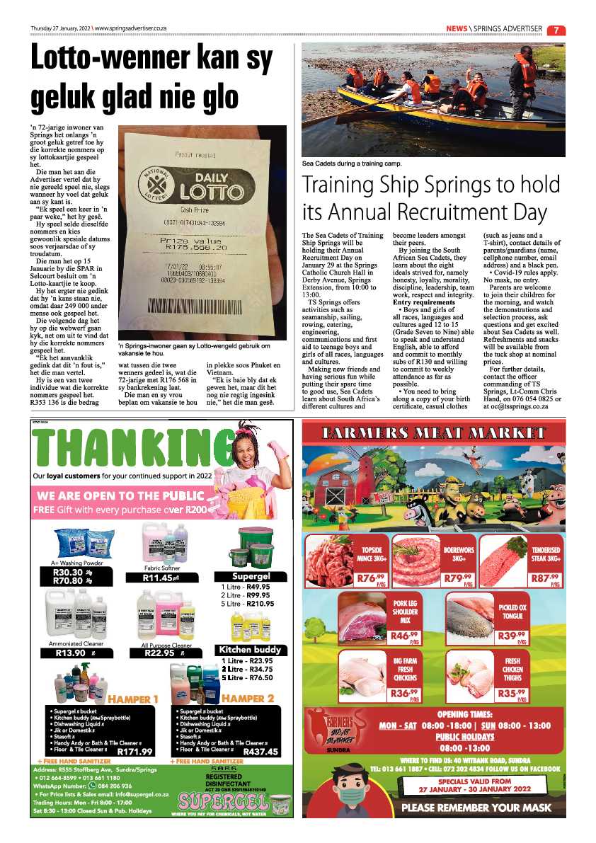 Springs Advertiser 27 January 2022 page 9