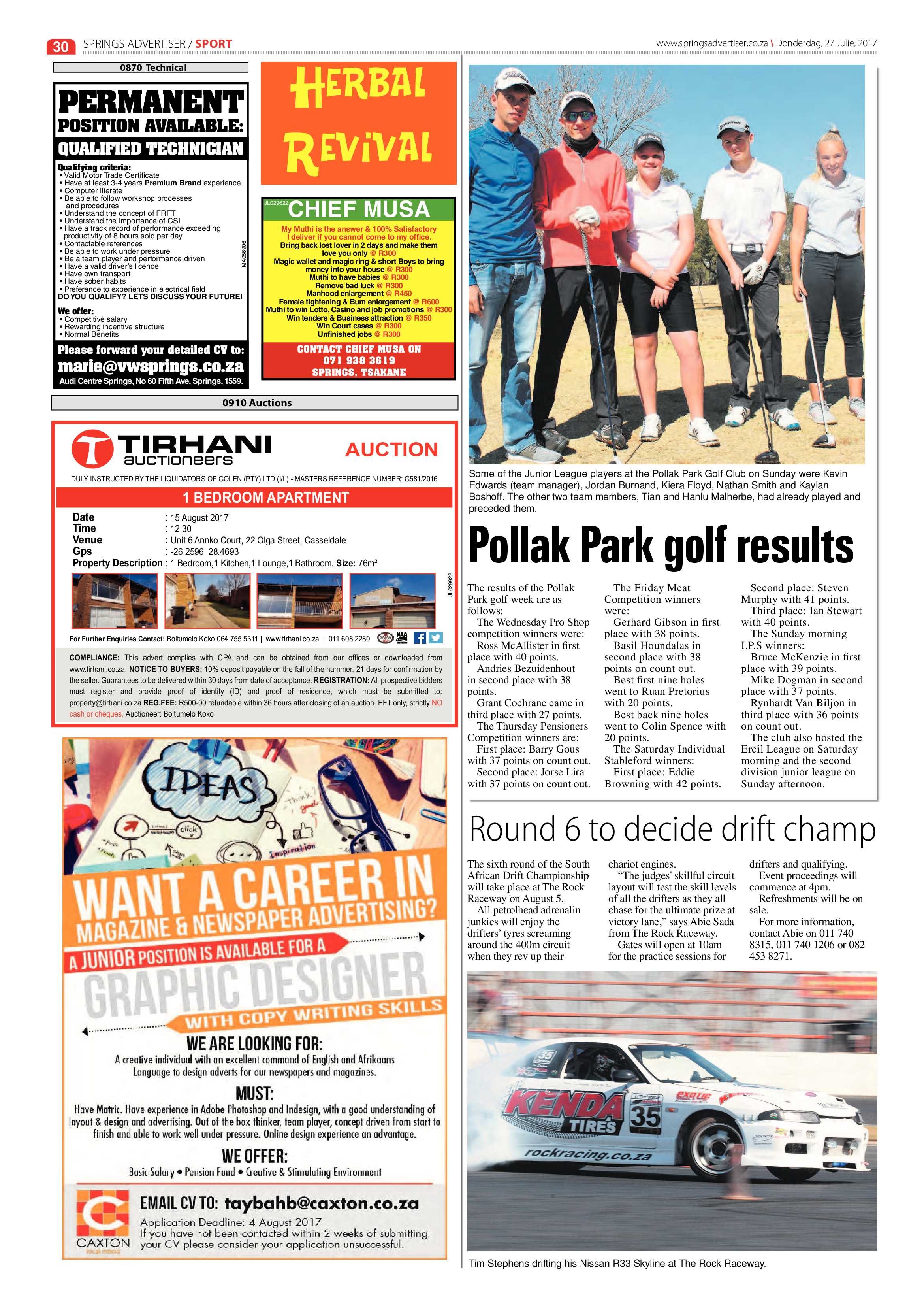 Springs Advertiser 27 July 2017 page 32