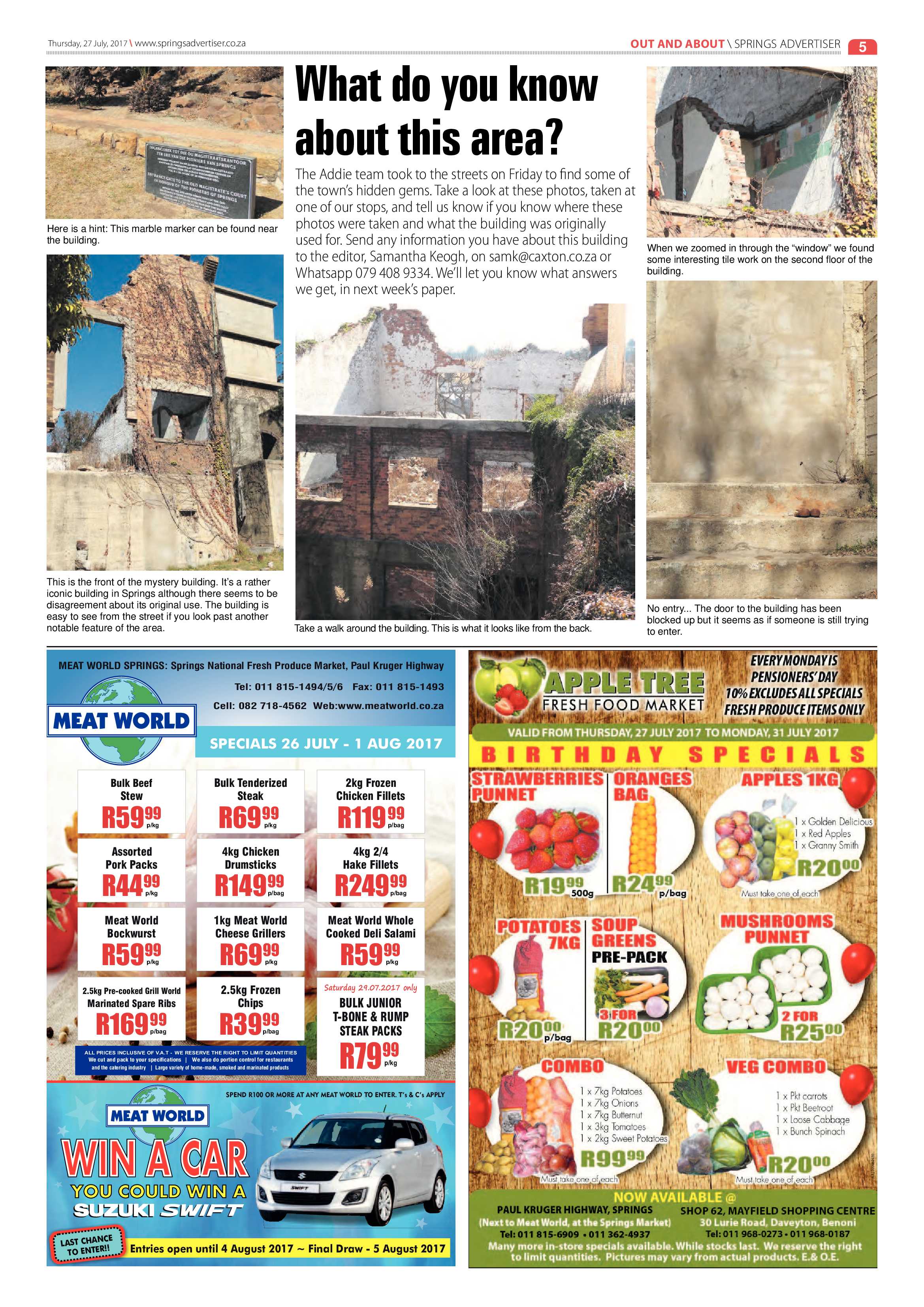 Springs Advertiser 27 July 2017 page 7