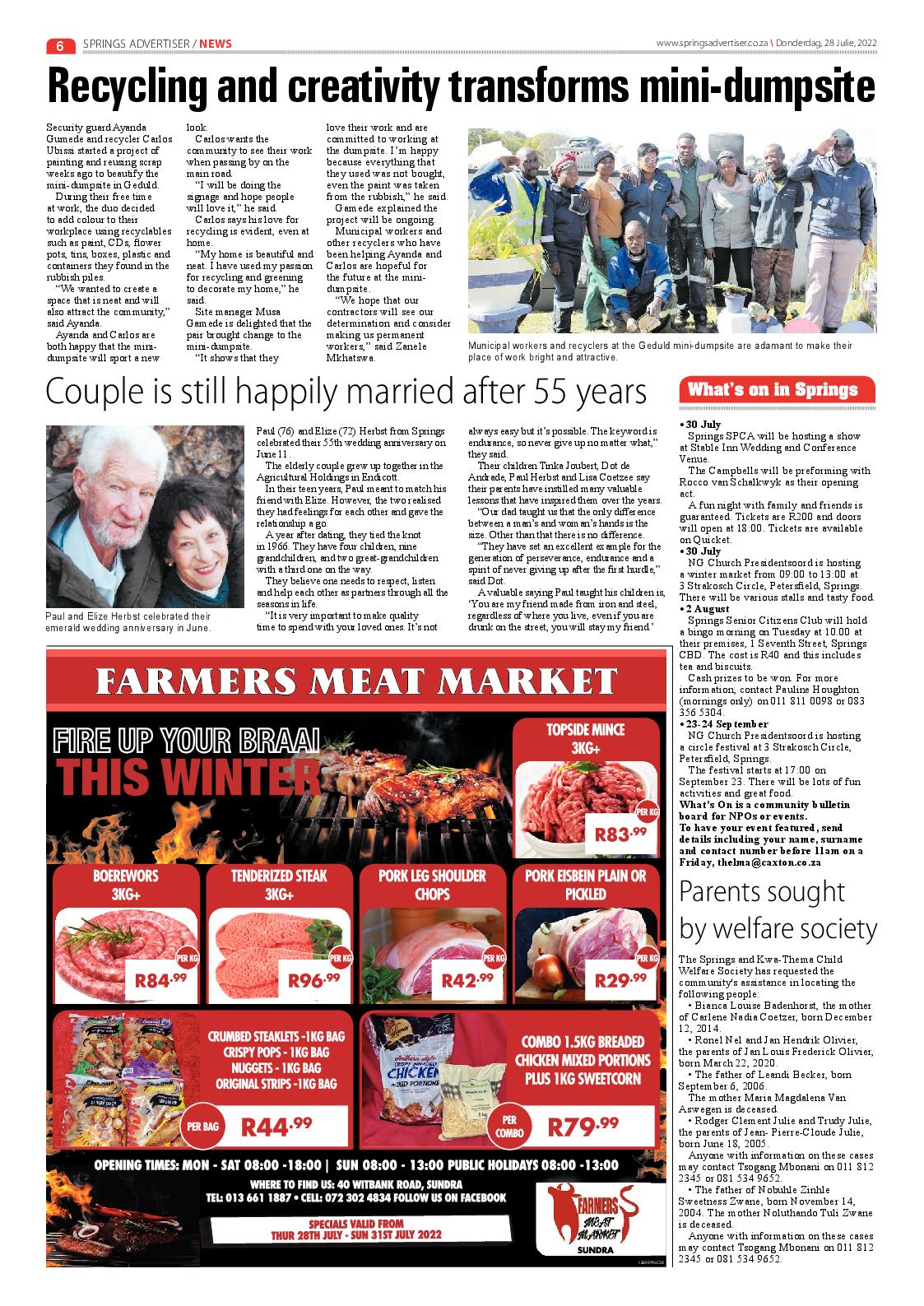 Springs Advertiser 27 July 2022 page 8