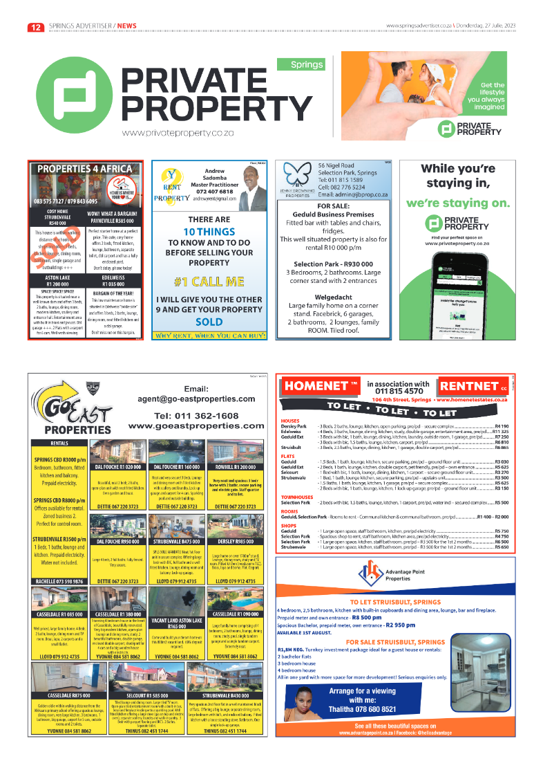 Springs Advertiser 27 July 2023 page 12