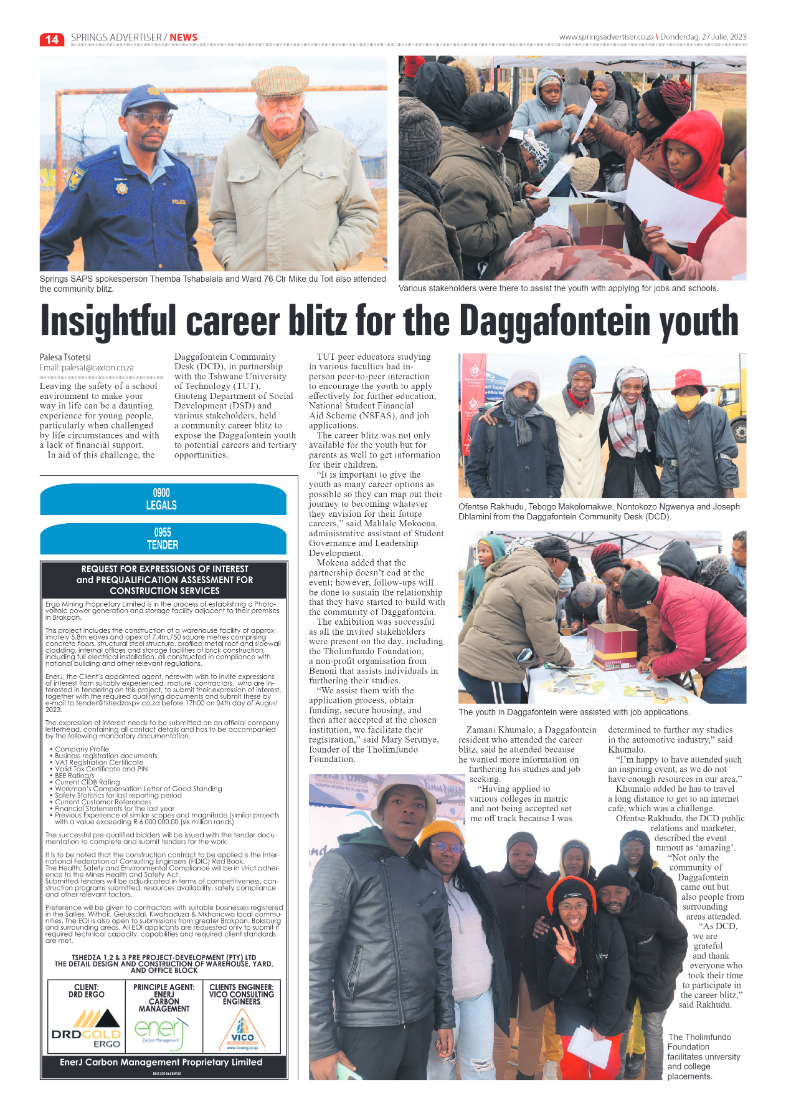 Springs Advertiser 27 July 2023 page 14