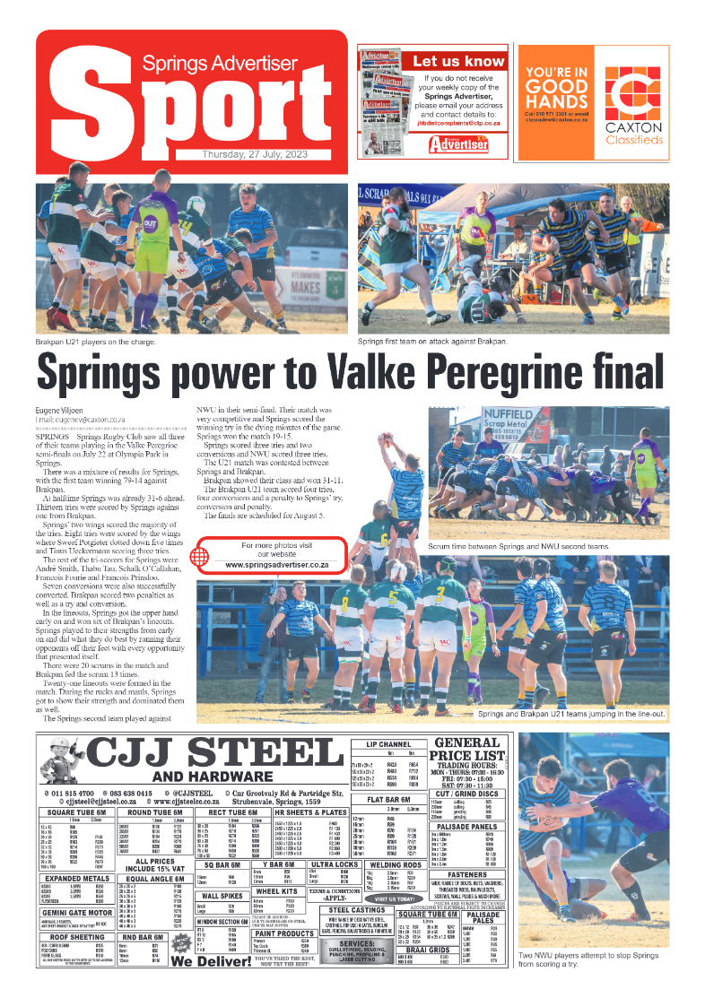 Springs Advertiser 27 July 2023 page 16