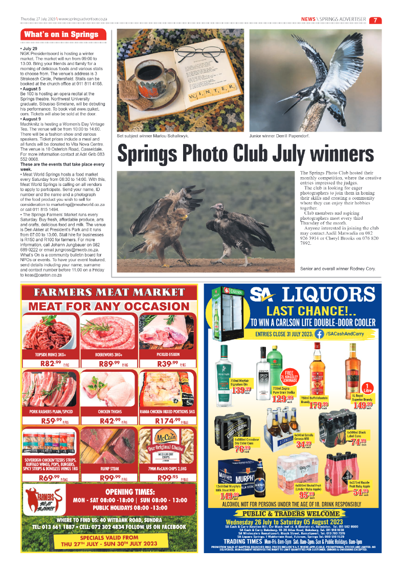 Springs Advertiser 27 July 2023 page 7