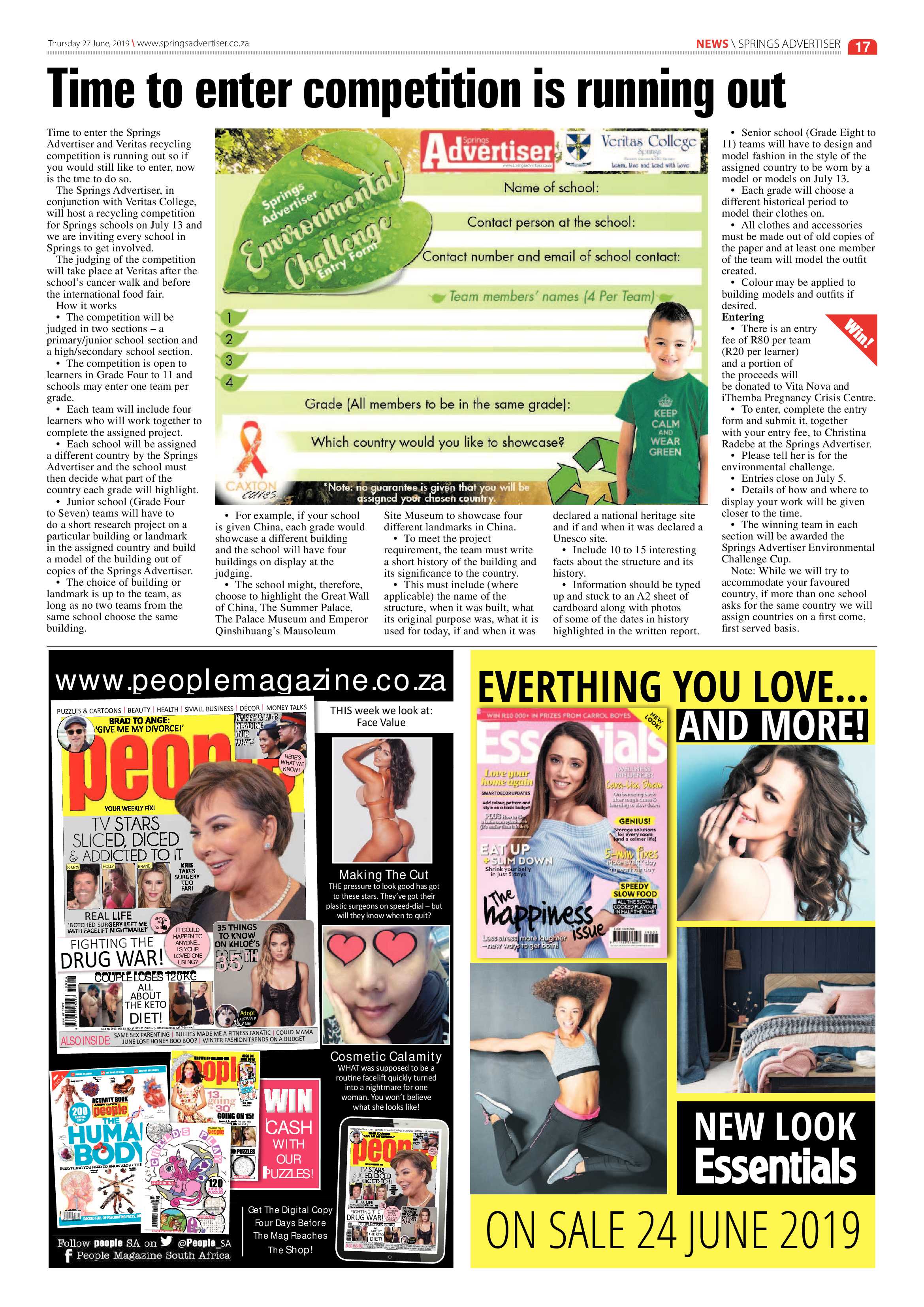 Springs Advertiser 27 June 2019 page 17