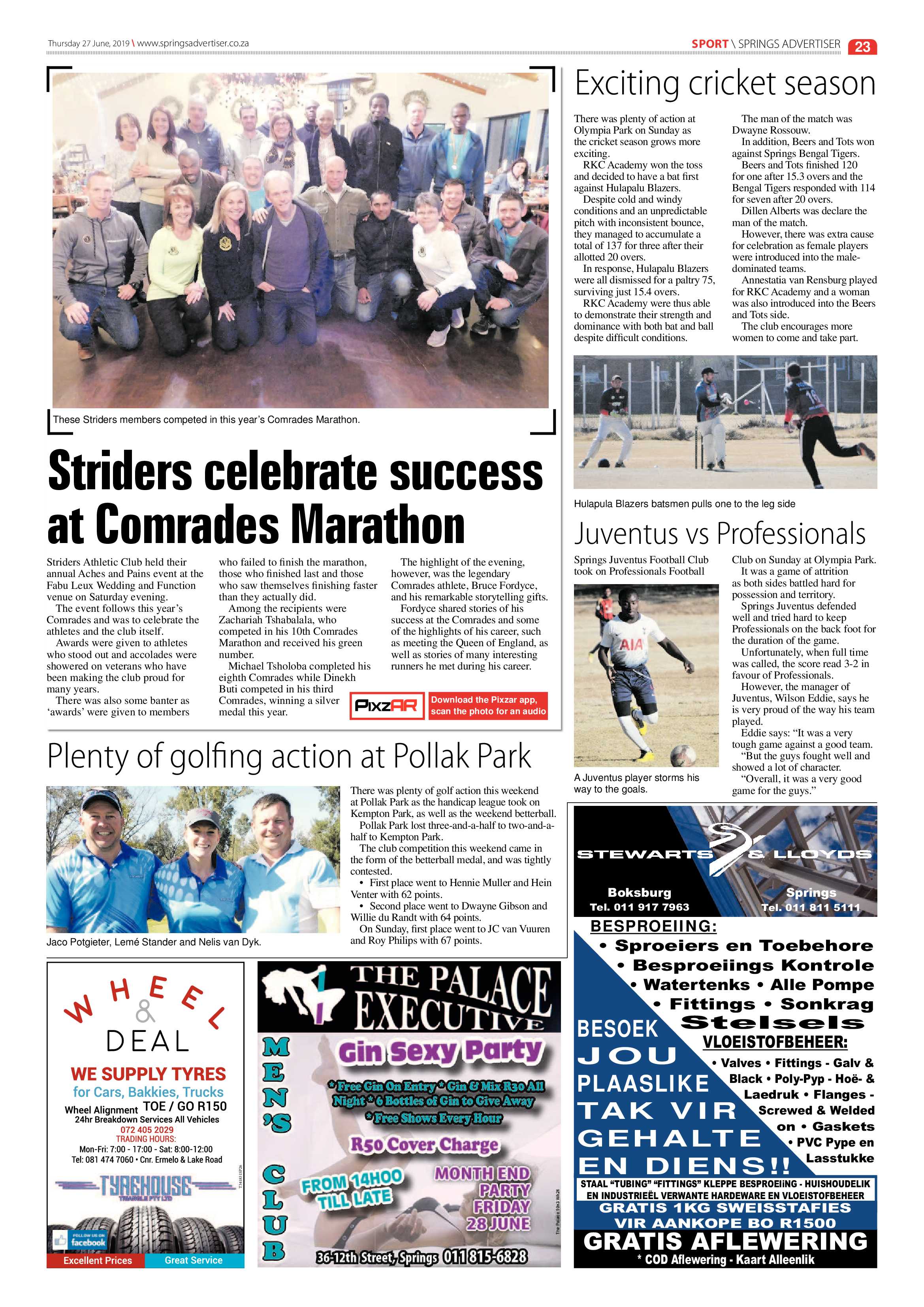Springs Advertiser 27 June 2019 page 23