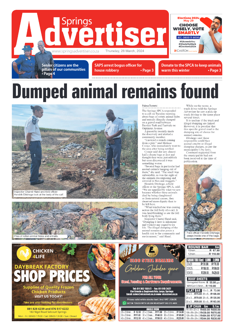 Springs Advertiser 27 March 2024 page 1