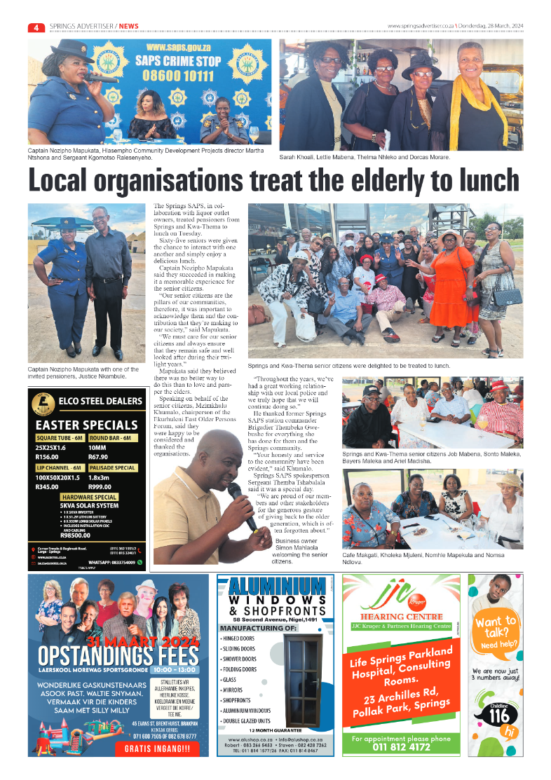 Springs Advertiser 27 March 2024 page 4