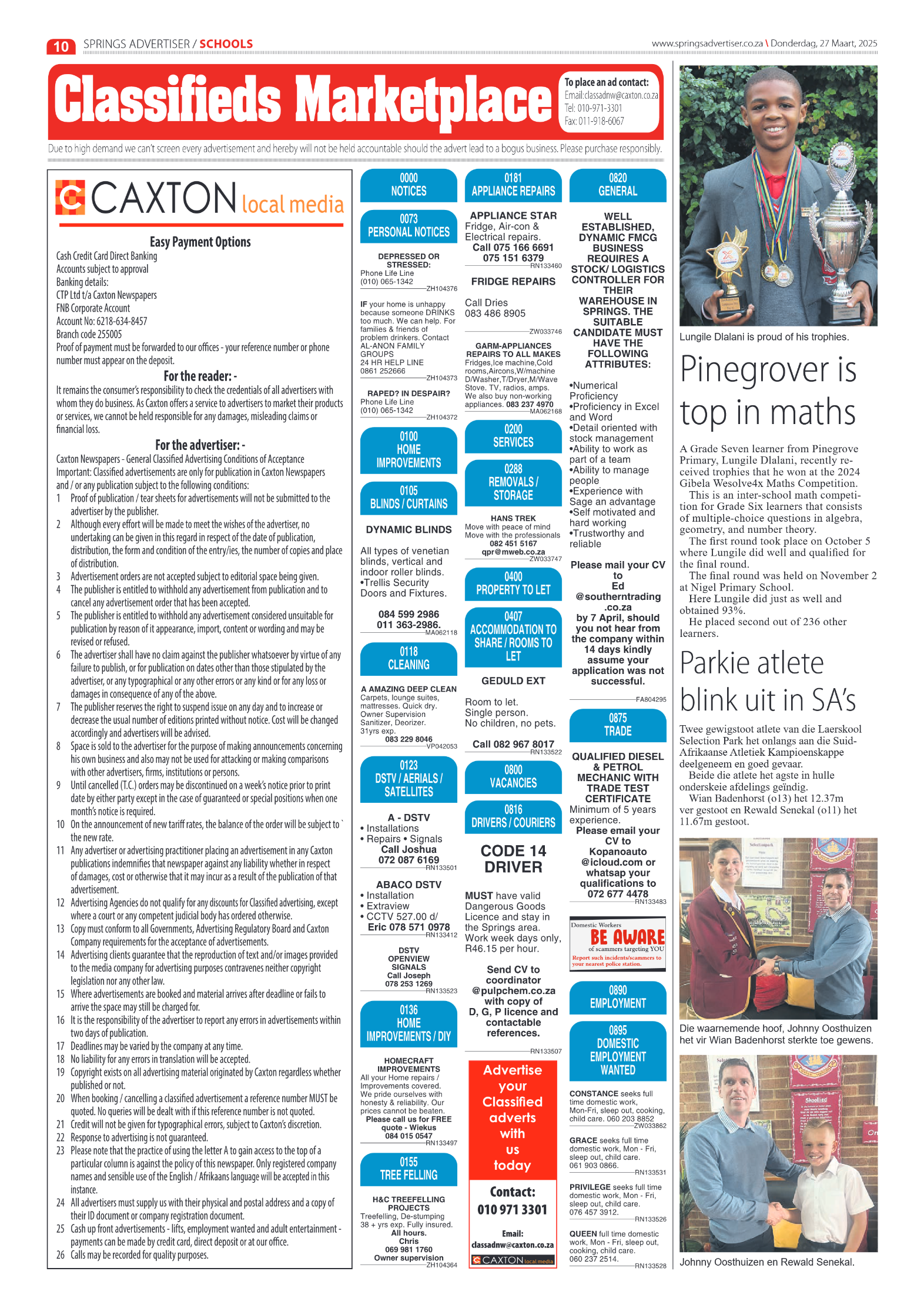 Springs Advertiser 27 March 2025 page 10