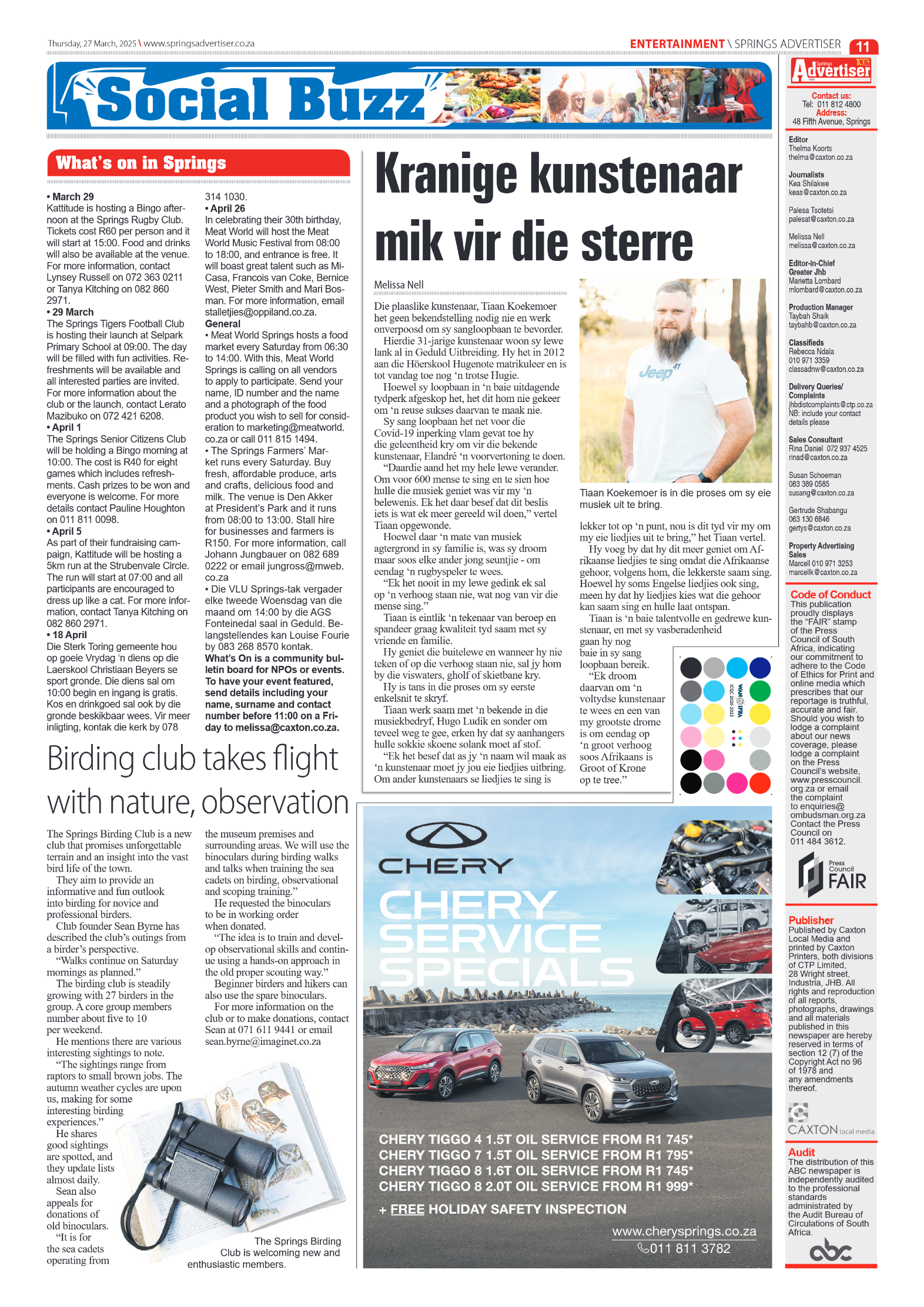 Springs Advertiser 27 March 2025 page 11