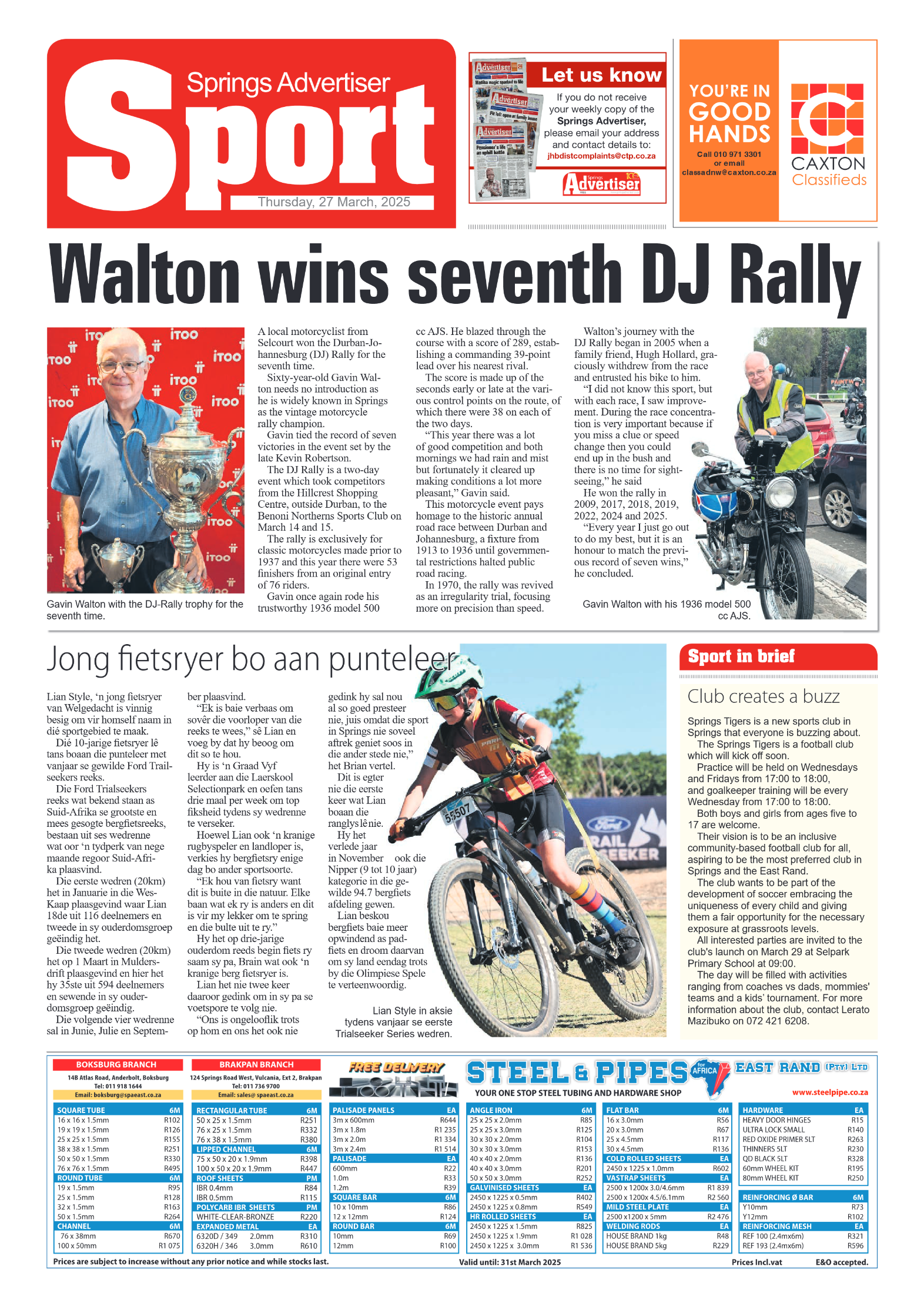 Springs Advertiser 27 March 2025 page 12