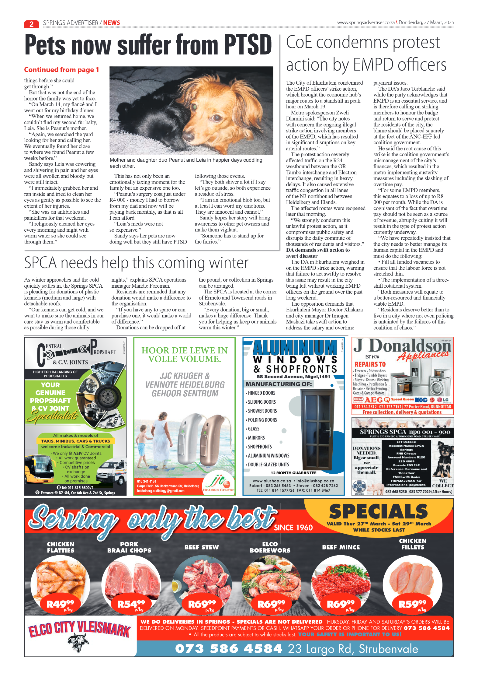 Springs Advertiser 27 March 2025 page 2
