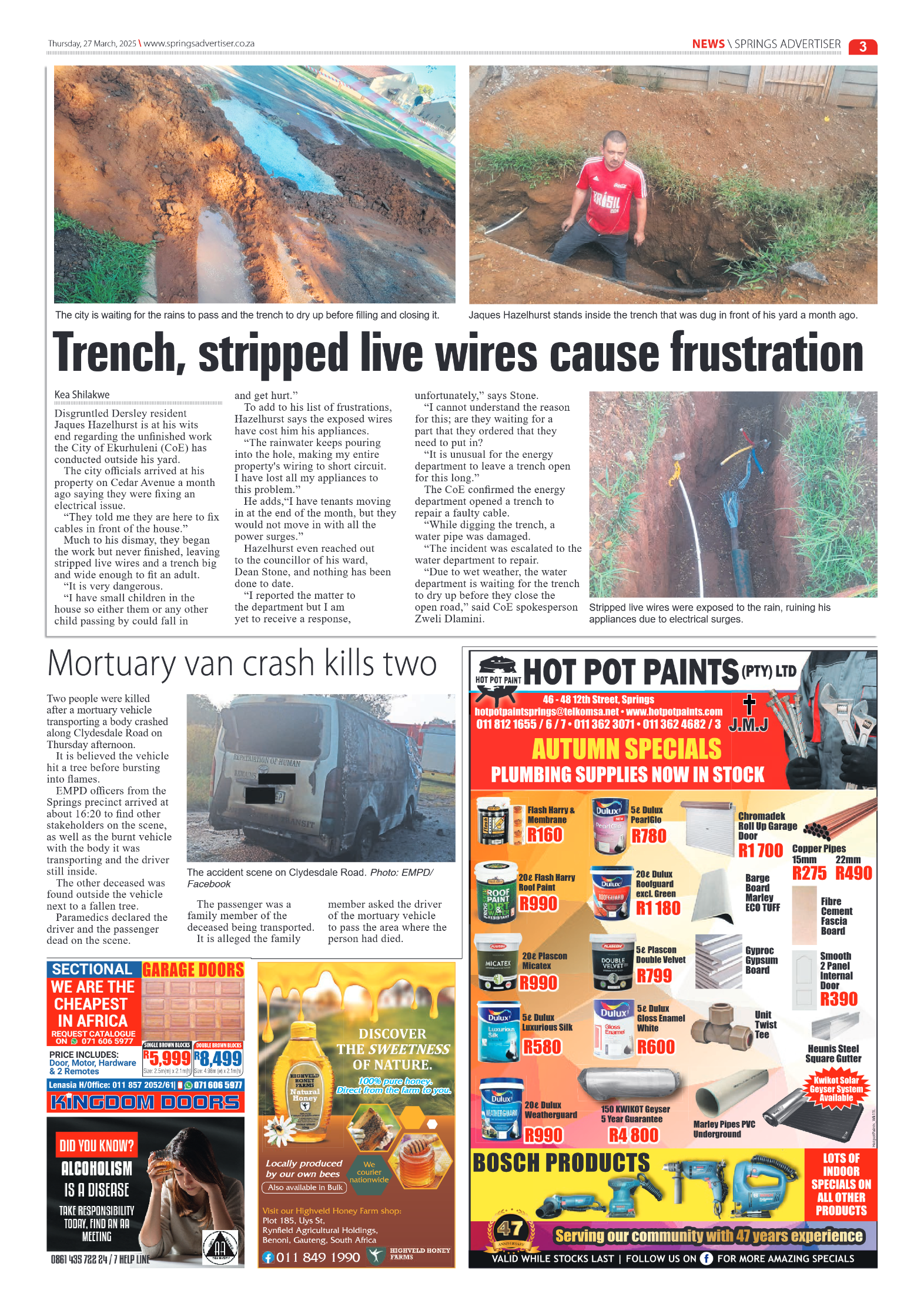 Springs Advertiser 27 March 2025 page 3