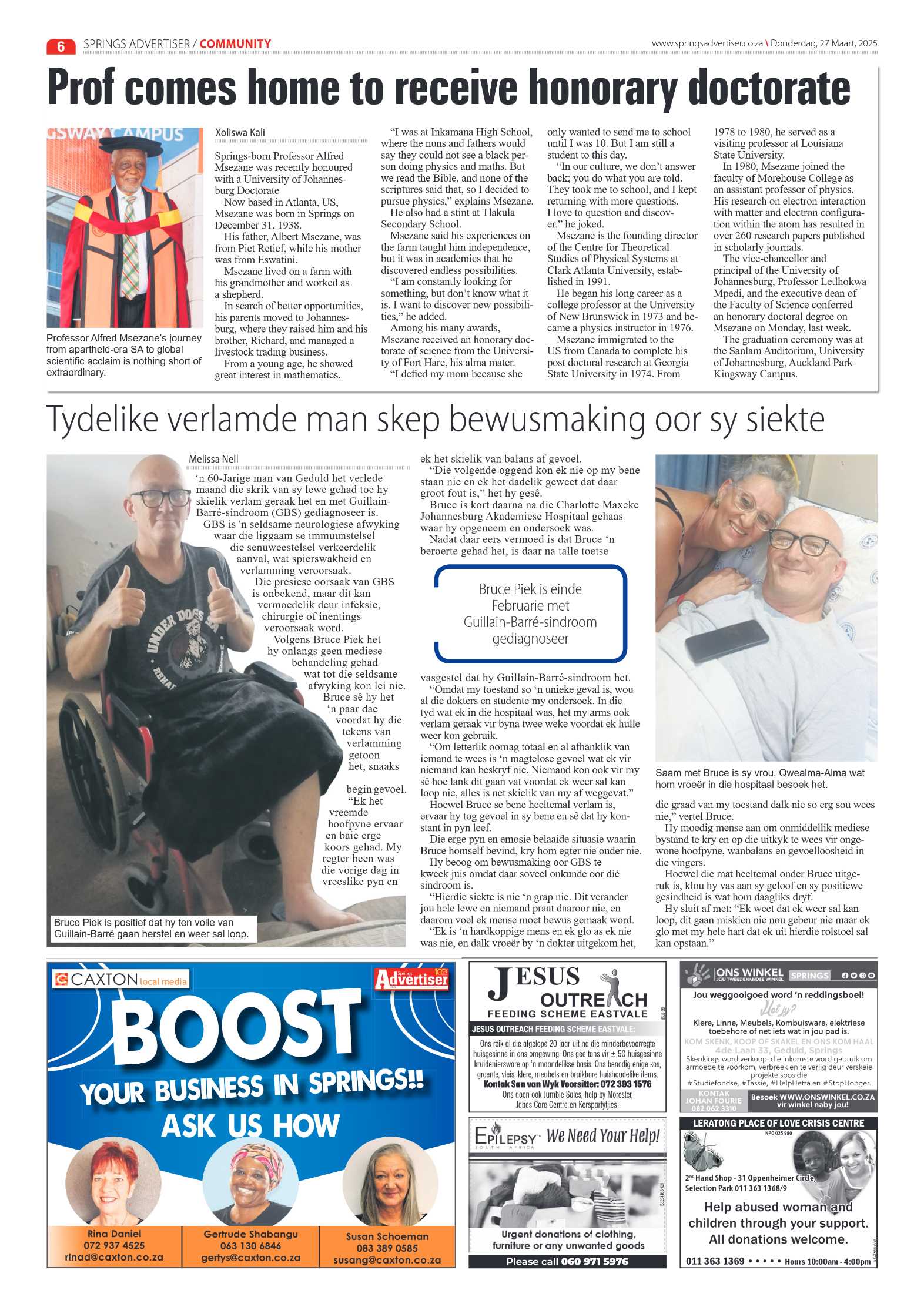 Springs Advertiser 27 March 2025 page 6