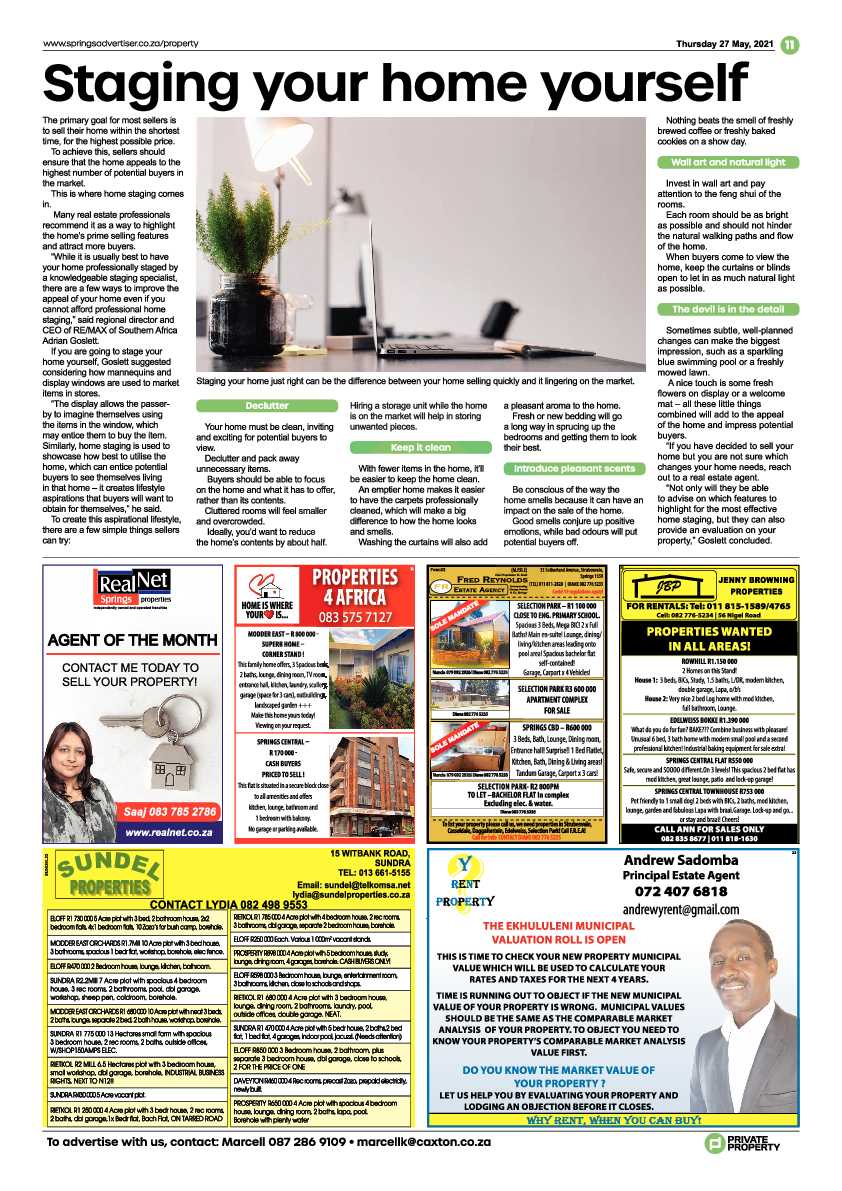 Springs Advertiser 27 May 2021 page 11