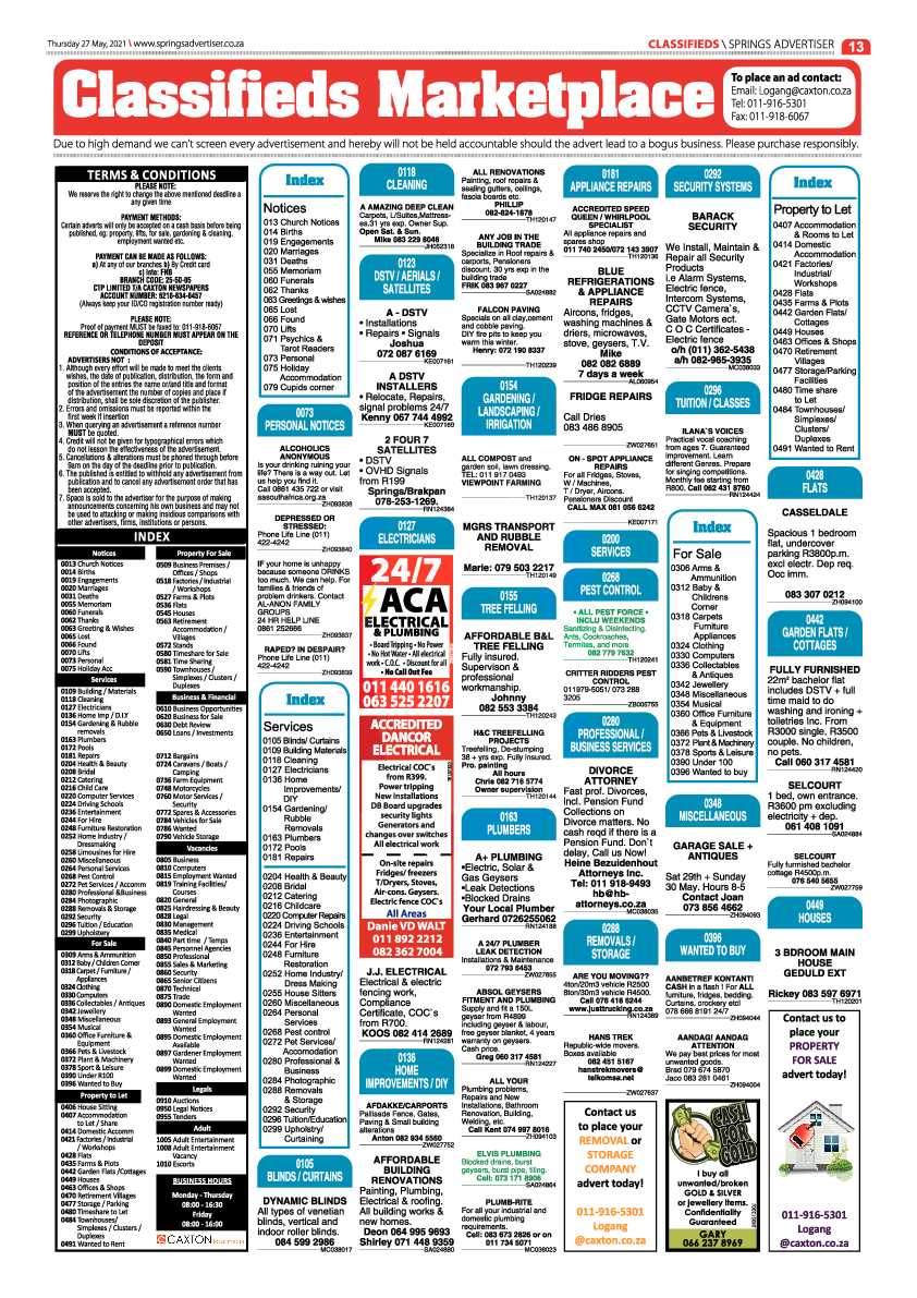 Springs Advertiser 27 May 2021 page 13