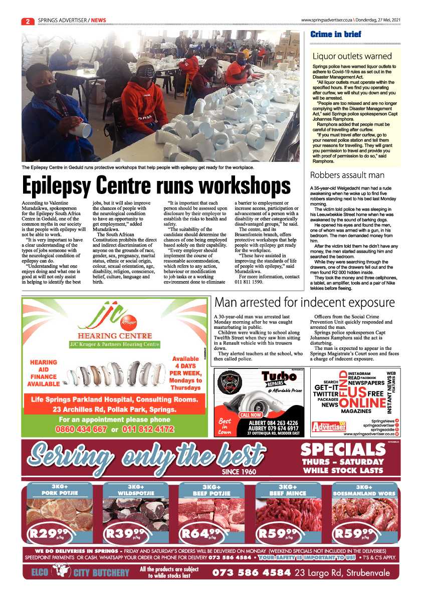Springs Advertiser 27 May 2021 page 2