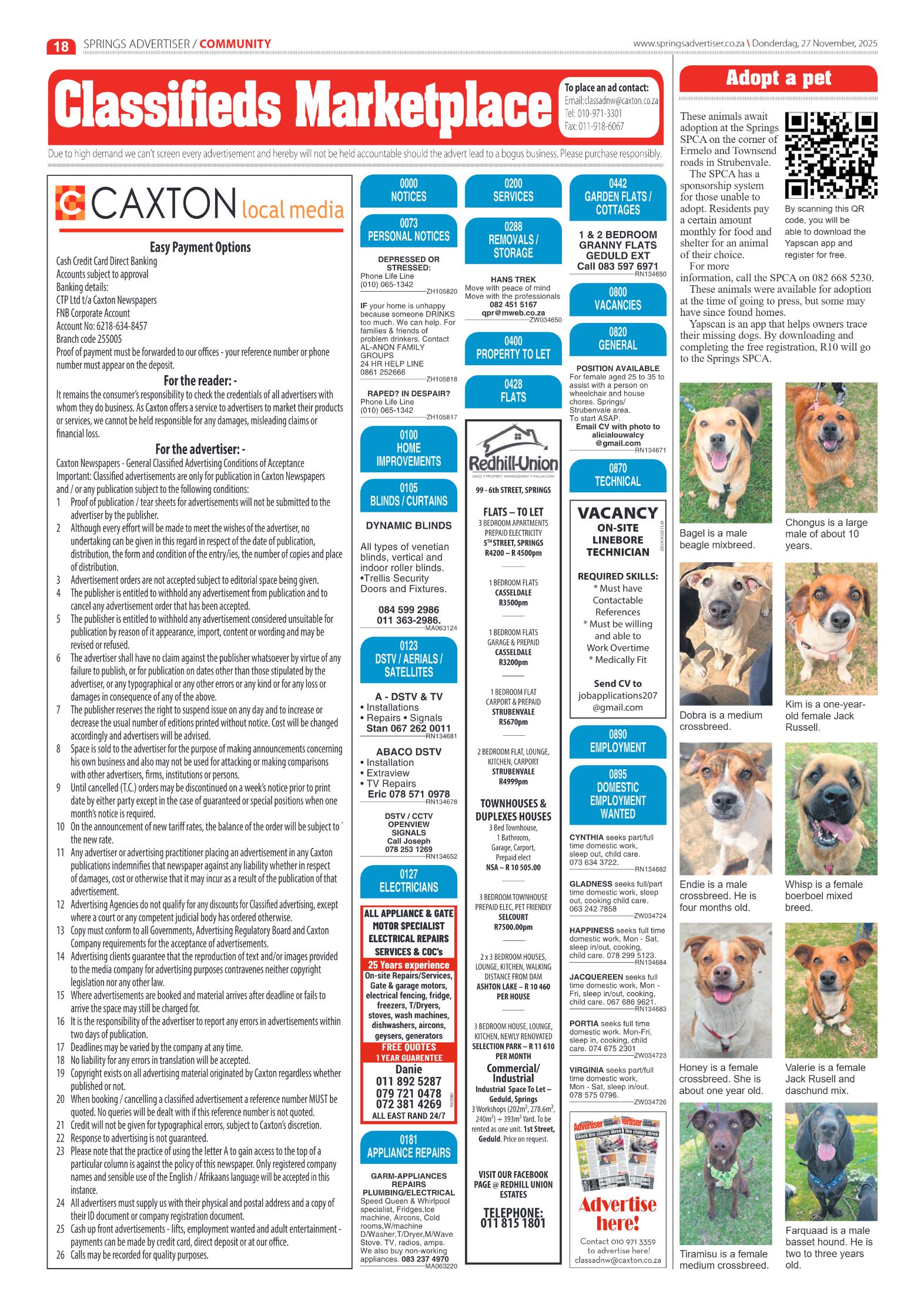 Springs Advertiser 27 November 2025 page 20