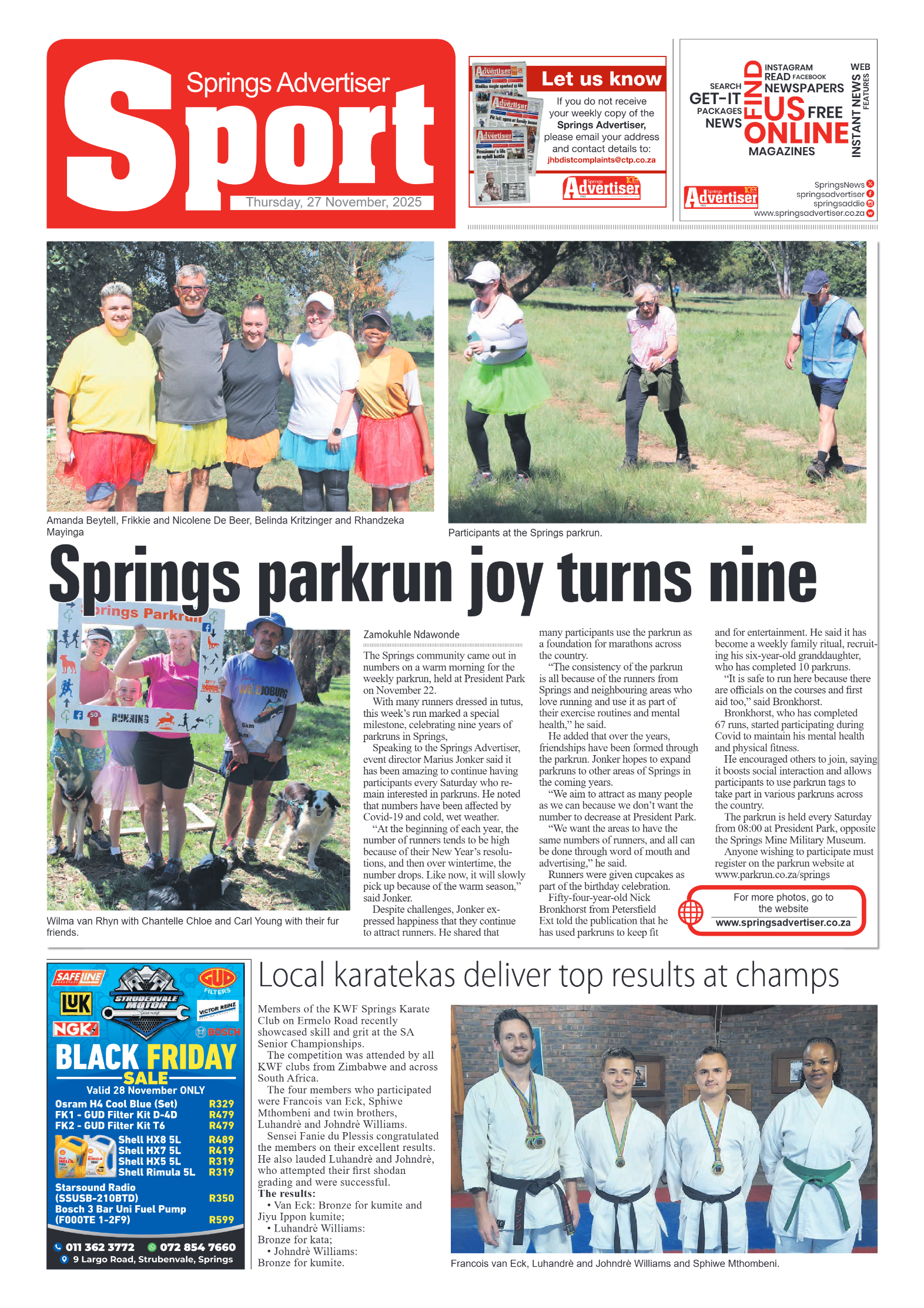 Springs Advertiser 27 November 2025 page 22