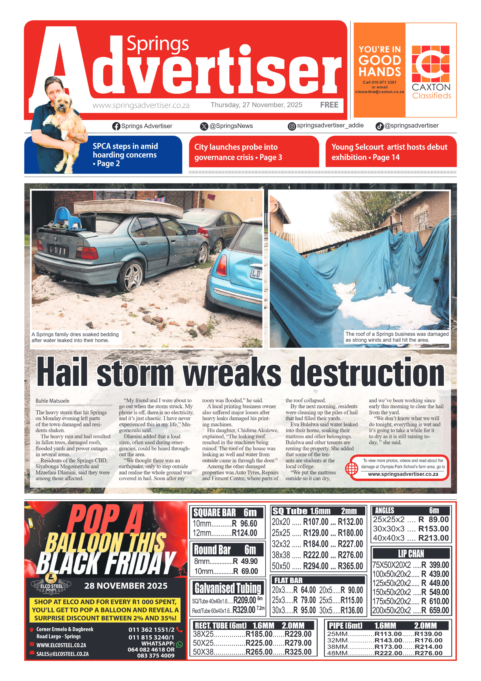Springs Advertiser 27 November 2025 page 3