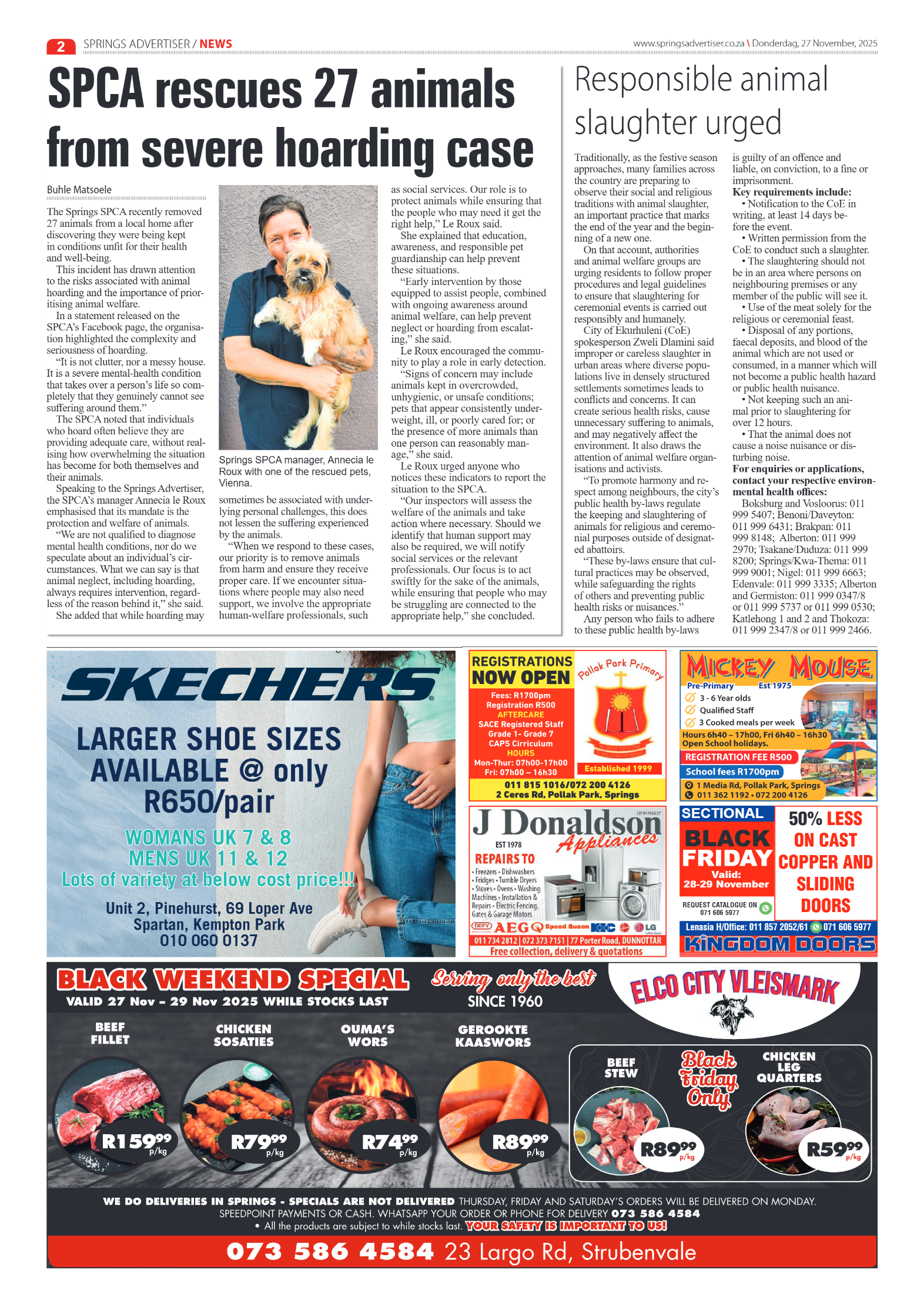 Springs Advertiser 27 November 2025 page 4