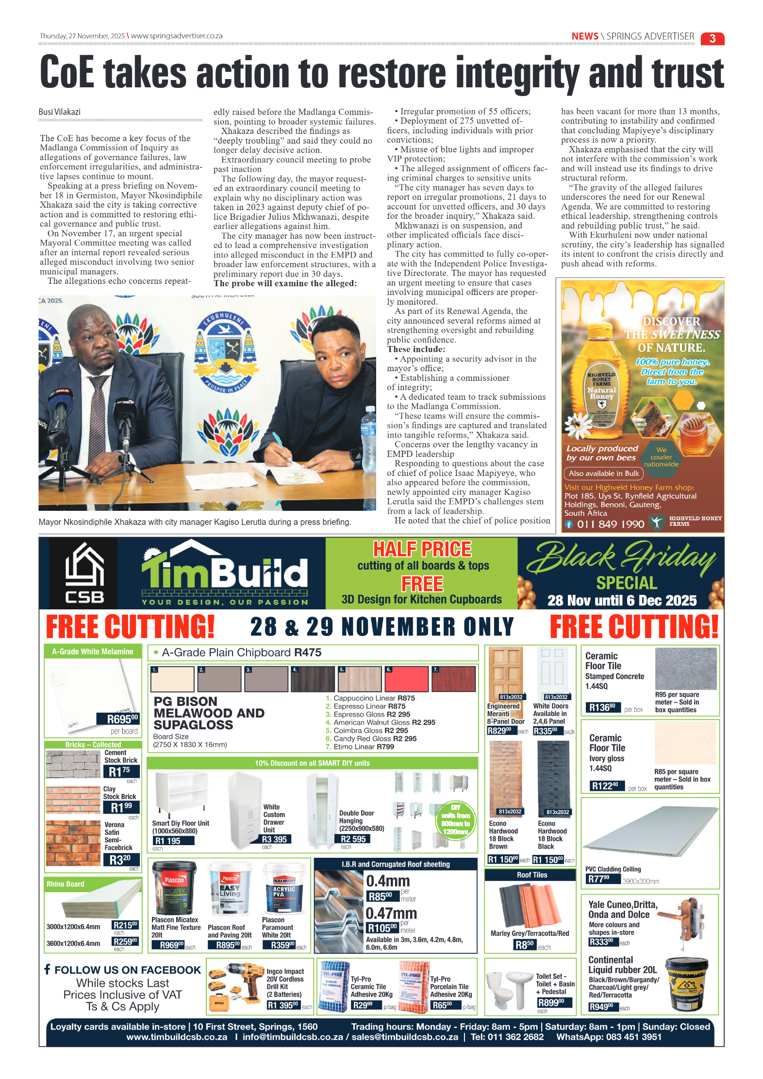 Springs Advertiser 27 November 2025 page 5