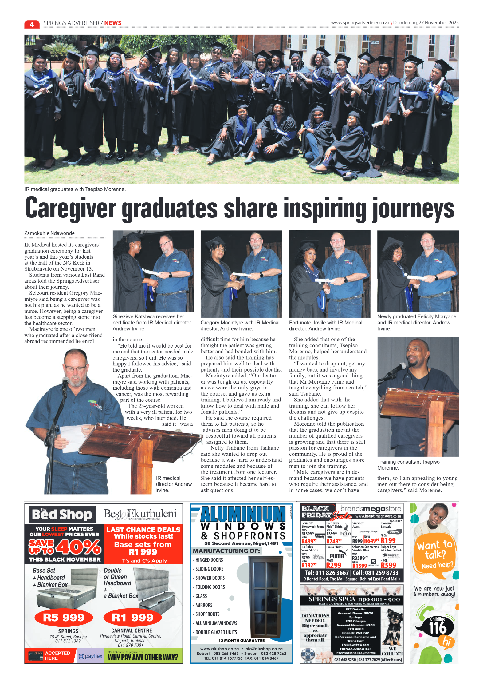 Springs Advertiser 27 November 2025 page 6