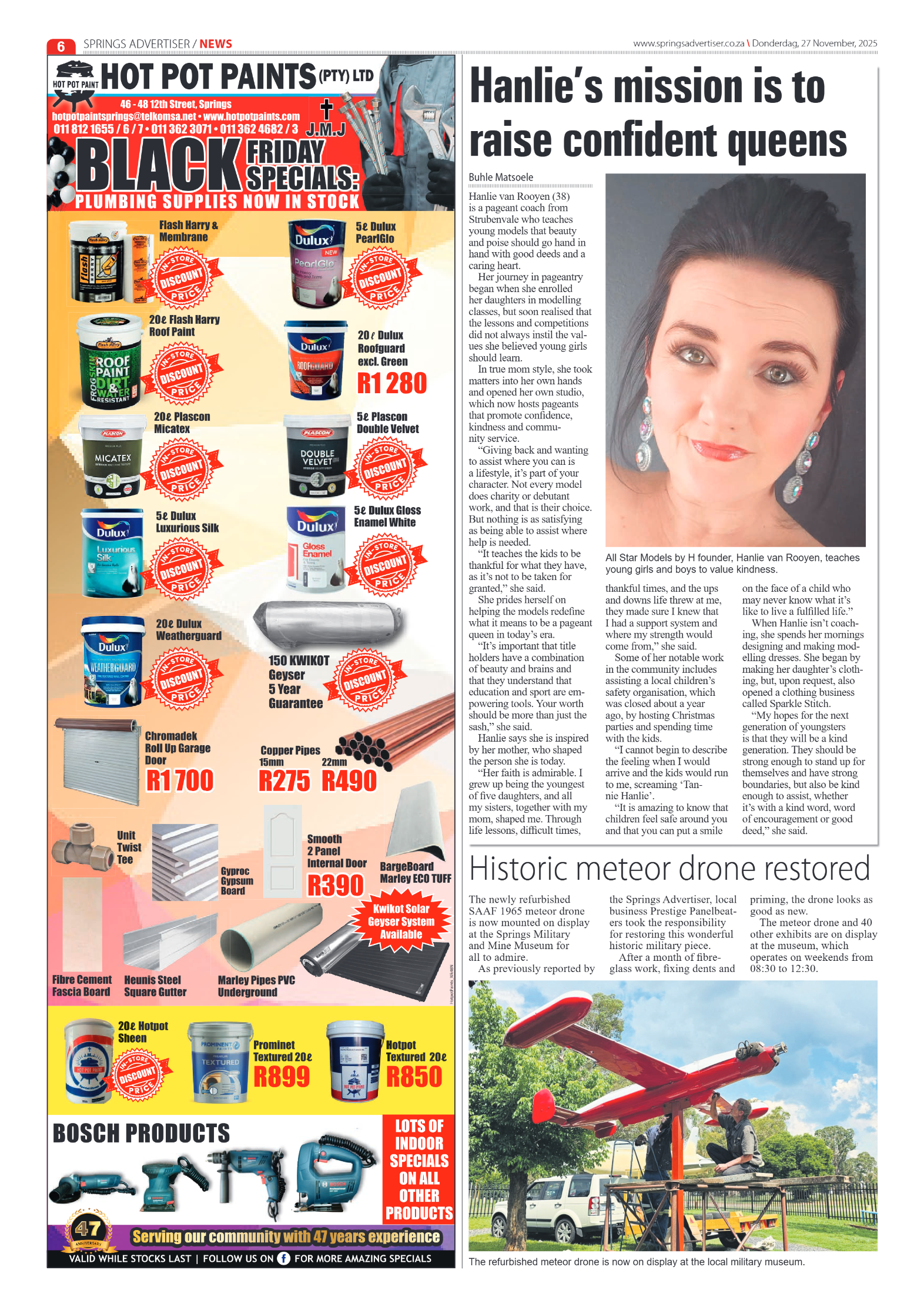 Springs Advertiser 27 November 2025 page 8