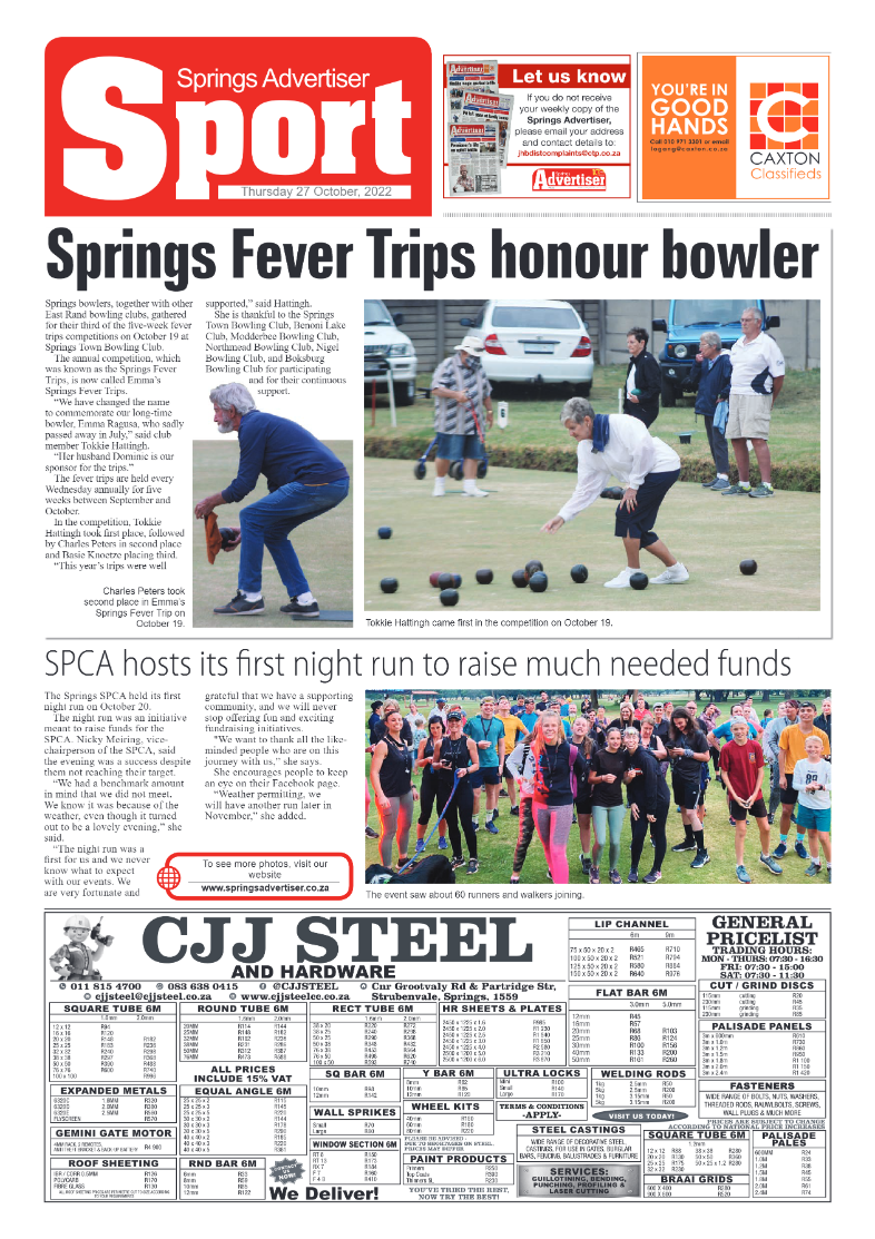 Springs Advertiser 27 October 2022 page 18