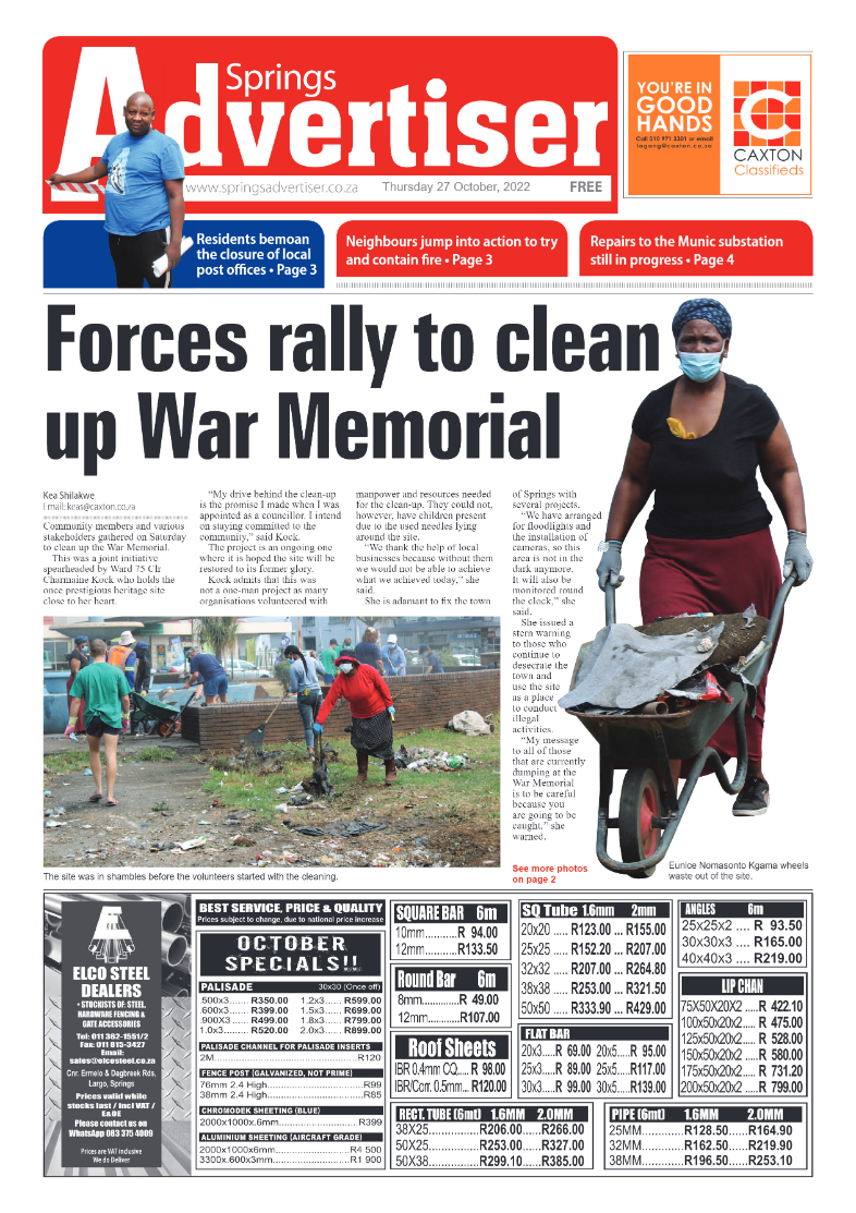 Springs Advertiser 27 October 2022 page 3