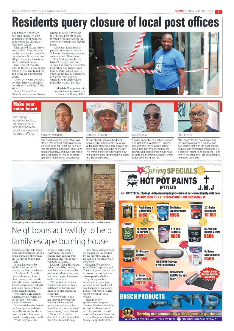 Springs Advertiser 27 October 2022 page 5