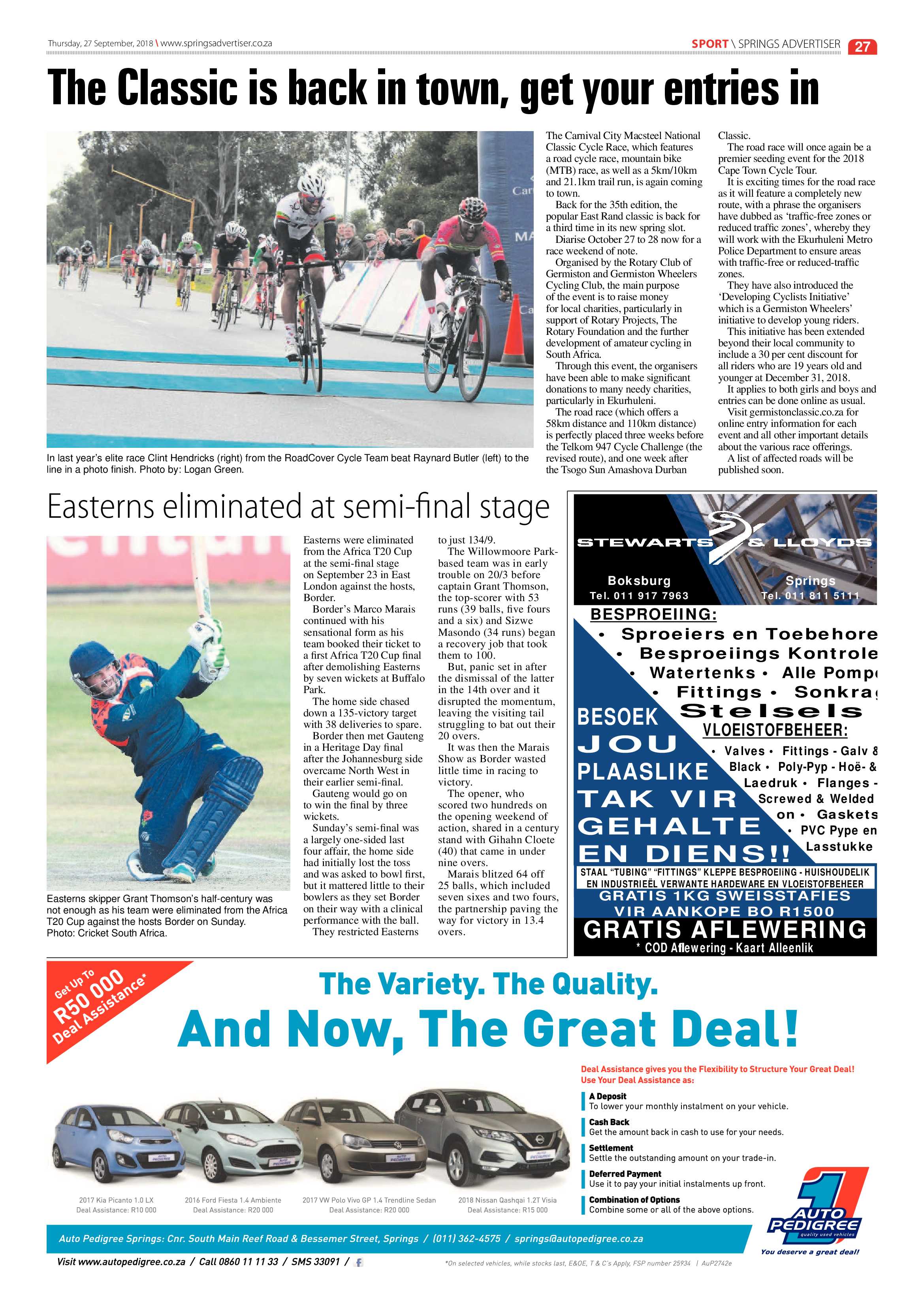 Springs Advertiser 27 September 2018 page 27