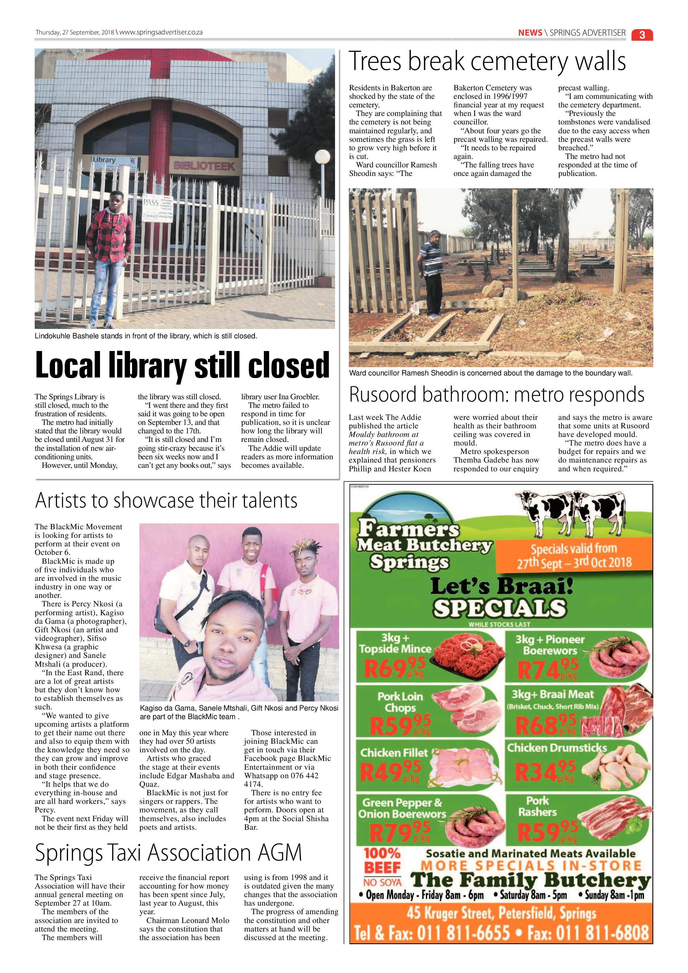 Springs Advertiser 27 September 2018 page 3