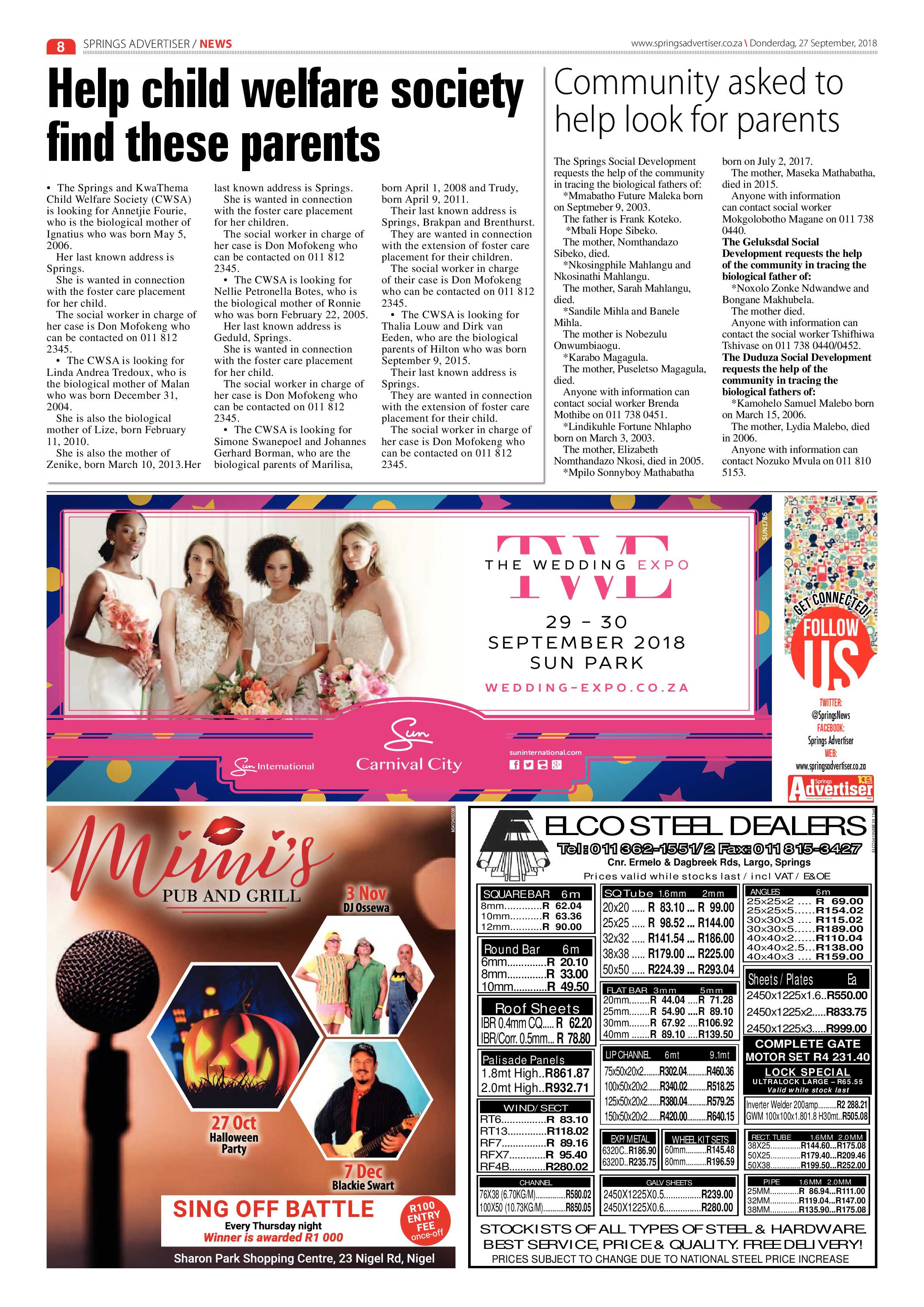 Springs Advertiser 27 September 2018 page 8