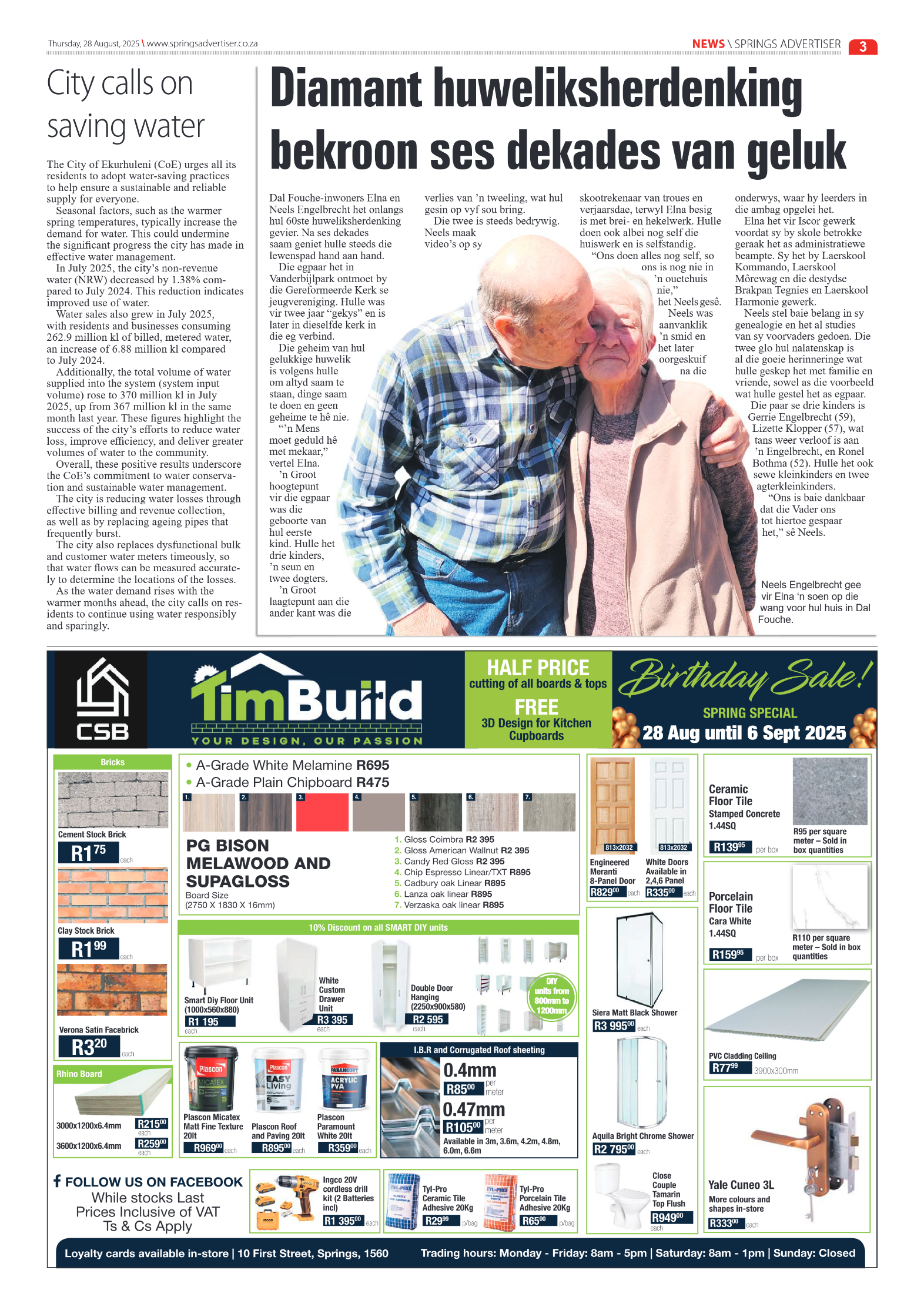 Springs Advertiser 28 August 2025 page 3