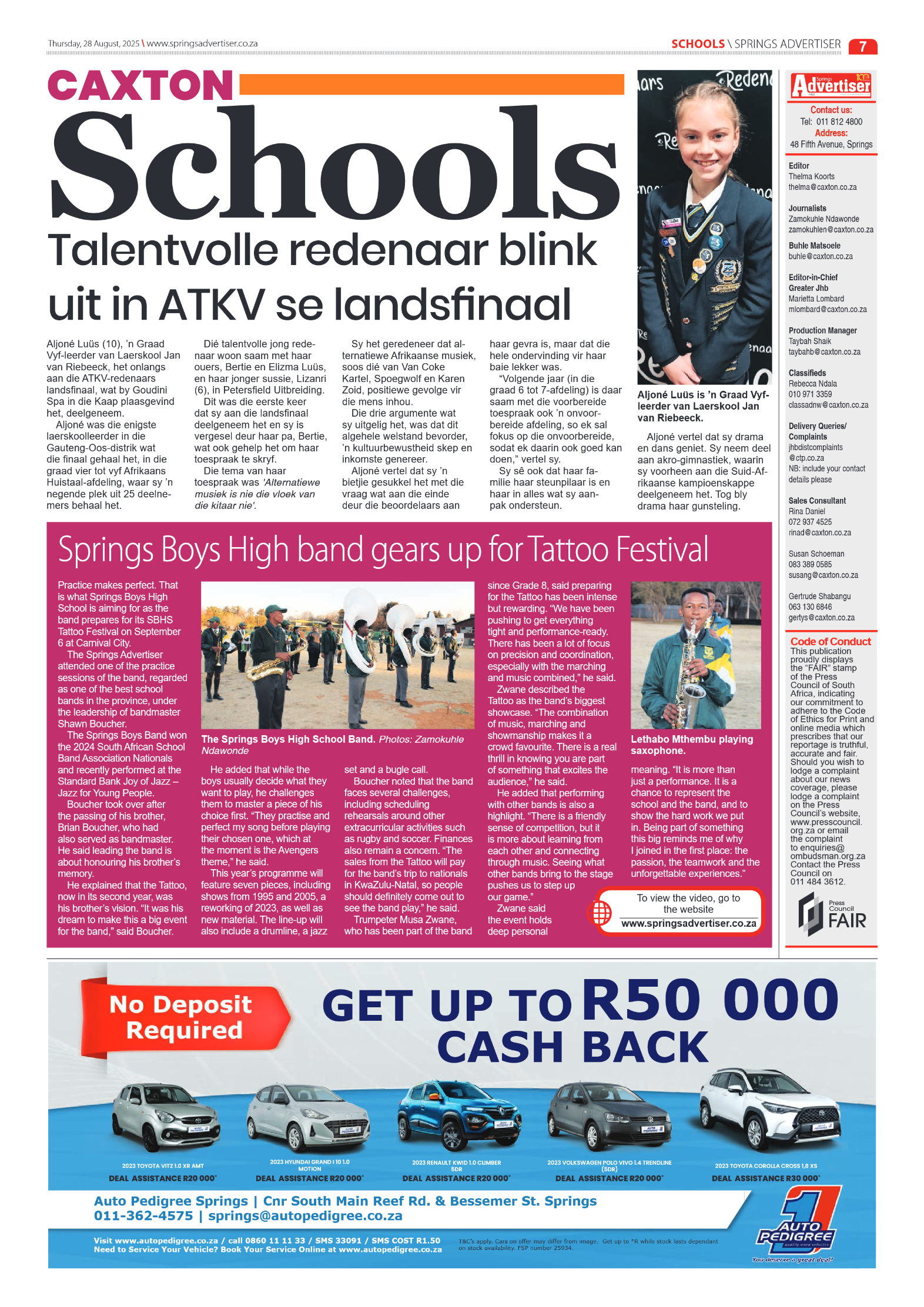 Springs Advertiser 28 August 2025 page 7